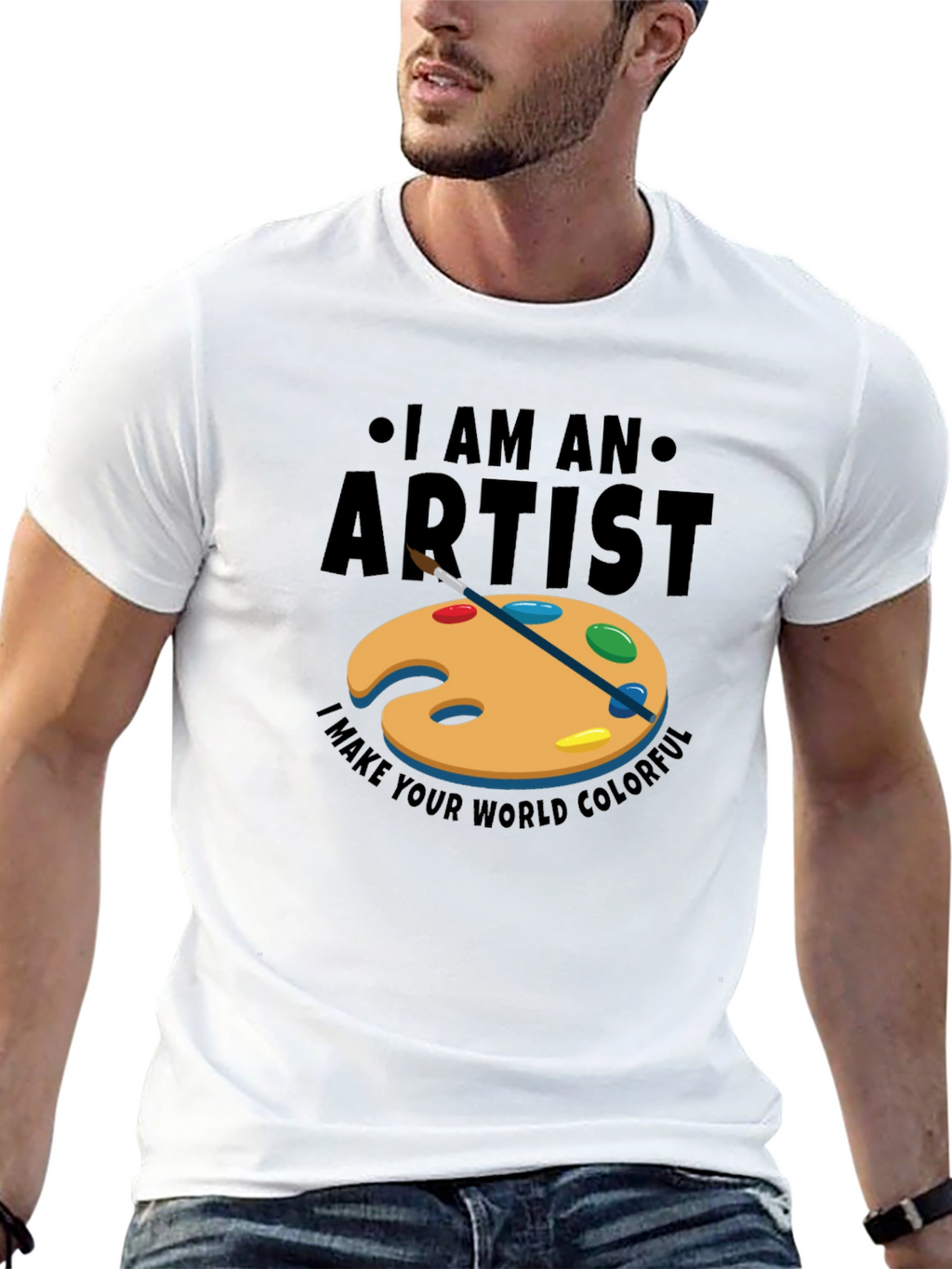 I am an Artist Mens Black Graphic Tee
