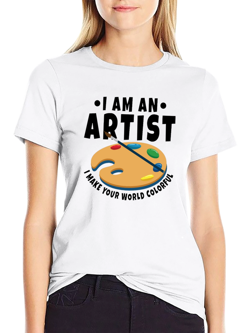 I am an Artist Mens Black Graphic Tee