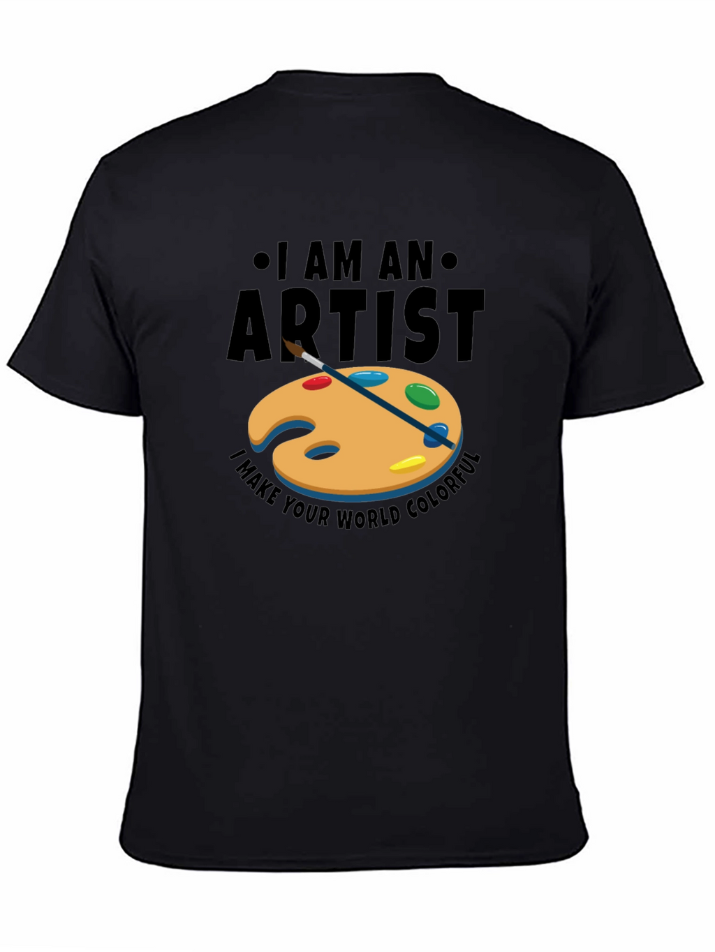 I am an Artist Mens Black Graphic Tee