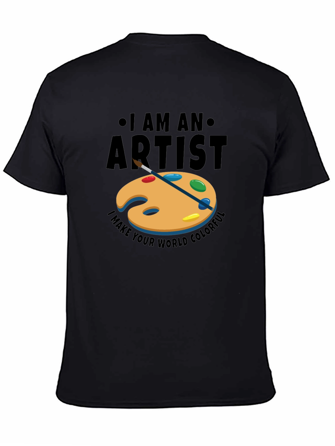 I am an Artist Mens Black Graphic Tee
