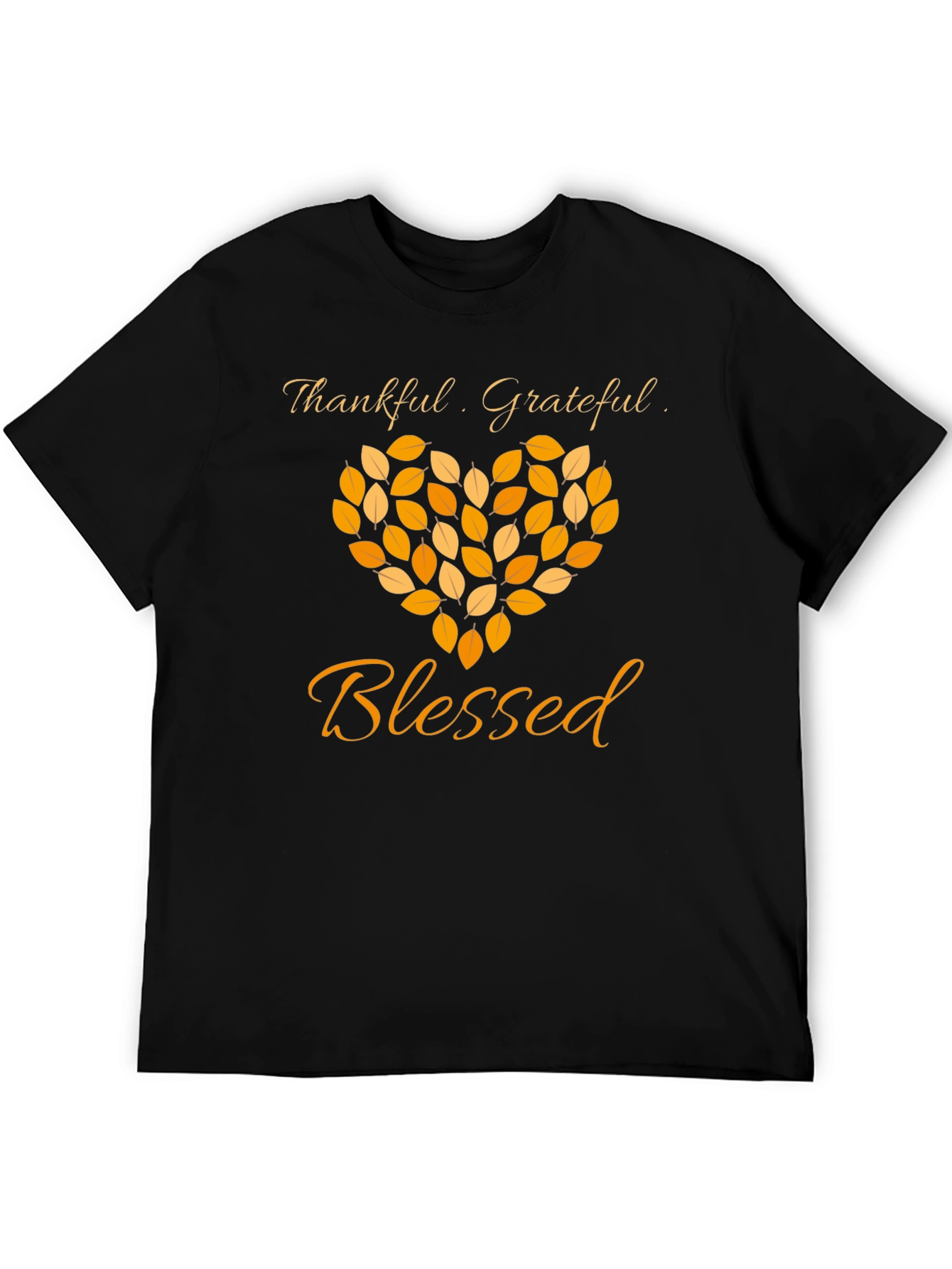 Thankful Grateful Blessed Graphic T-Shirt