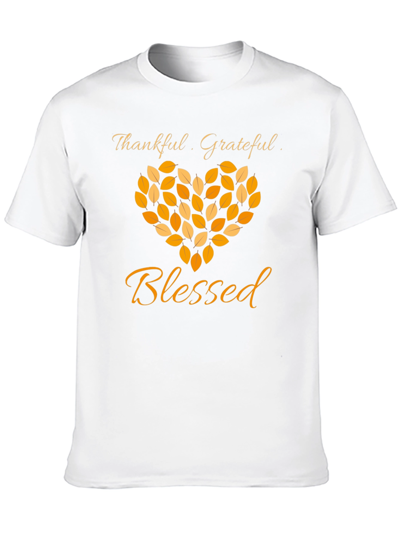 Thankful Grateful Blessed Graphic T-Shirt