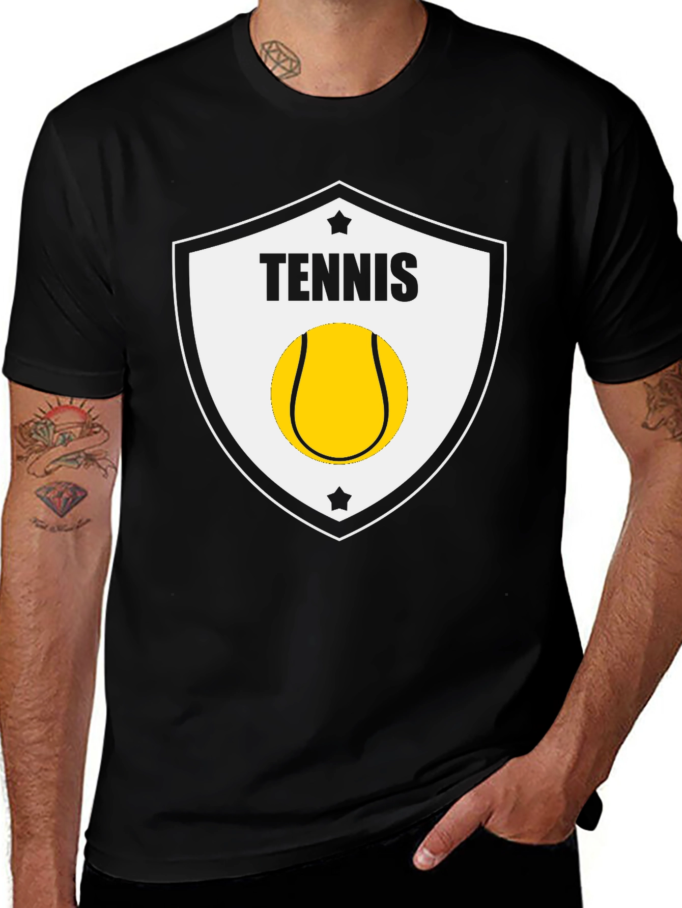 Tennis Shield T-Shirt - Stylish Sportswear Tee