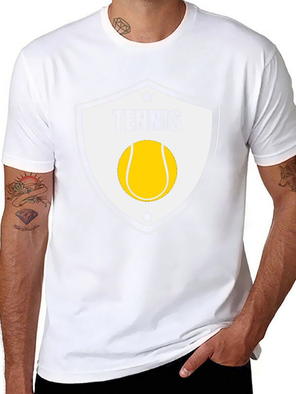 Tennis Shield T-Shirt - Stylish Sportswear Tee