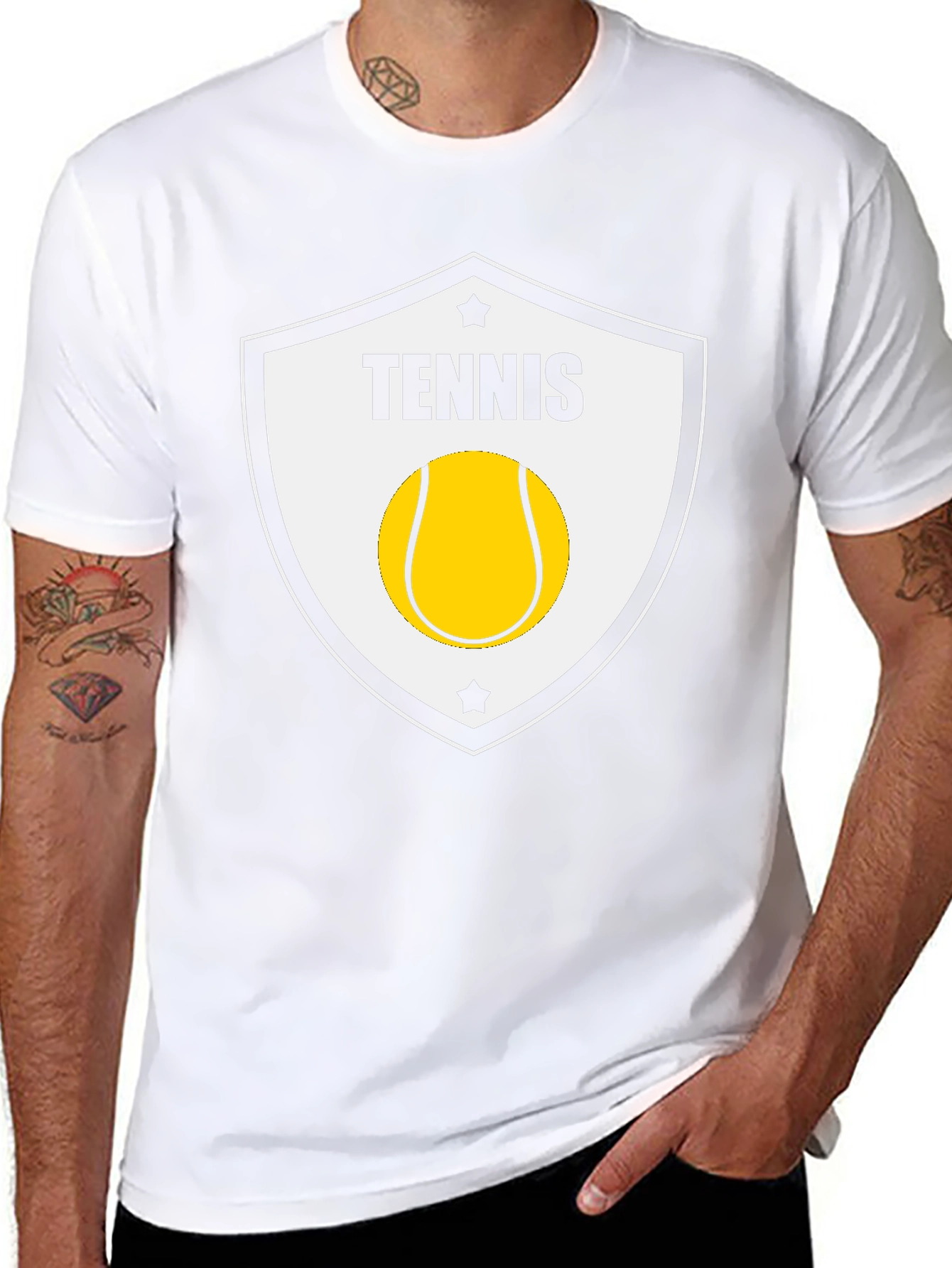 Tennis Shield T-Shirt - Stylish Sportswear Tee