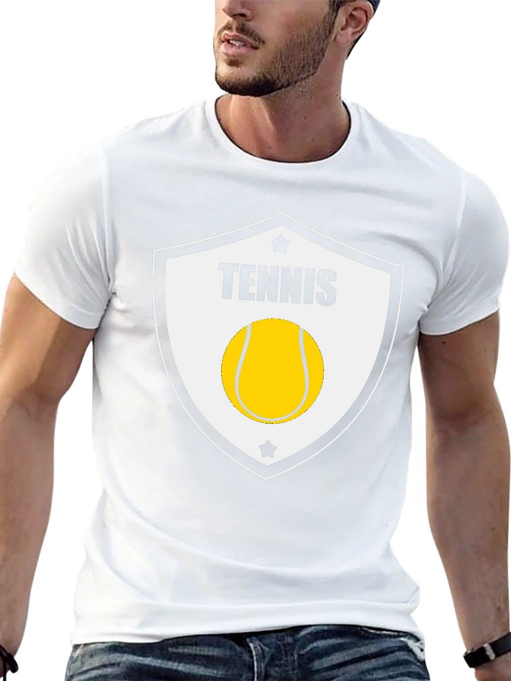 Tennis Shield T-Shirt - Stylish Sportswear Tee