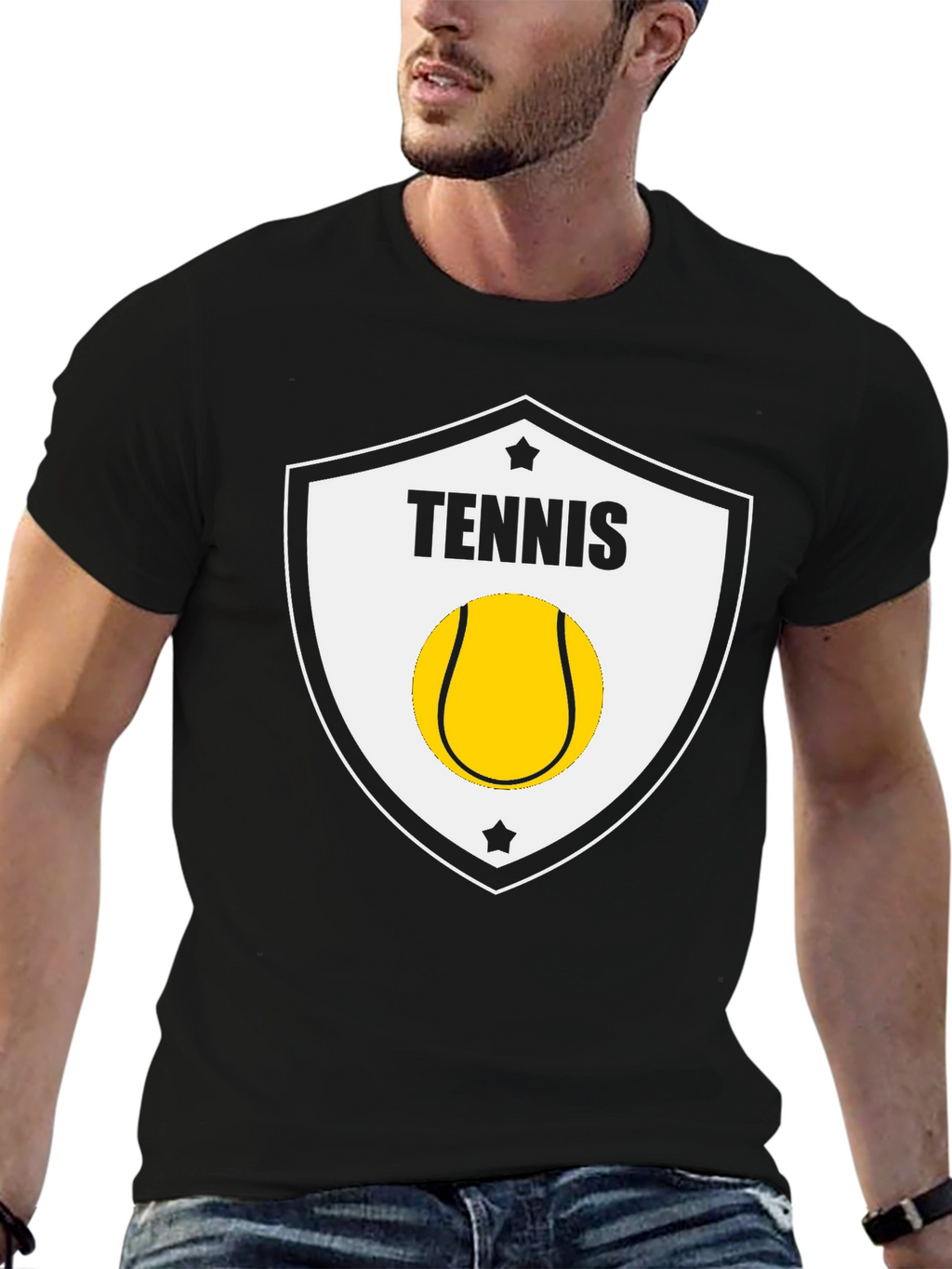 Tennis Shield T-Shirt - Stylish Sportswear Tee