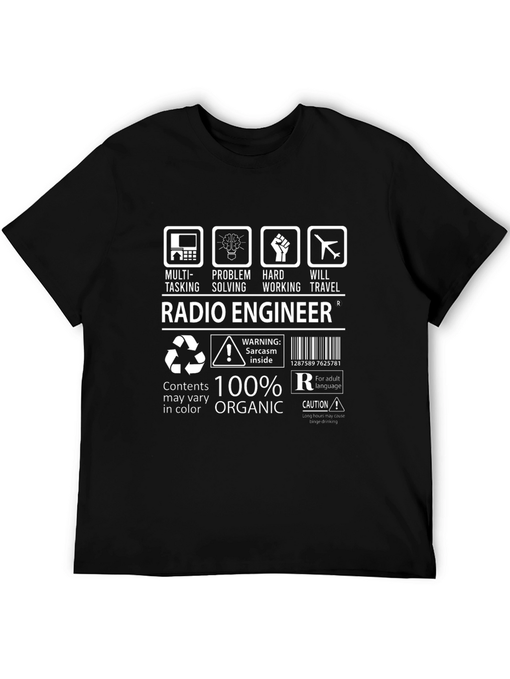 Radio Engineer 100% Organic Graphic T-Shirt