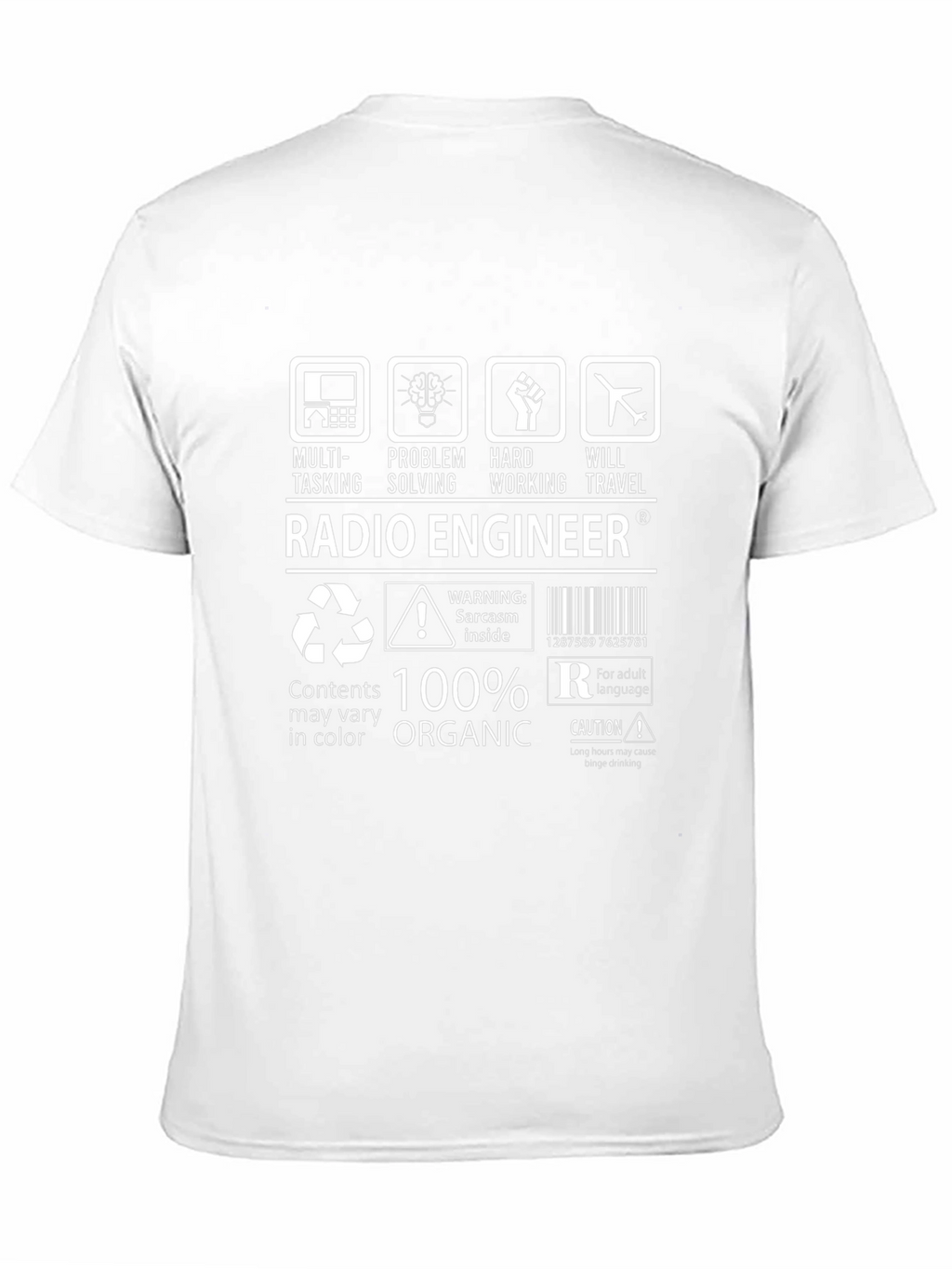 Radio Engineer 100% Organic Graphic T-Shirt