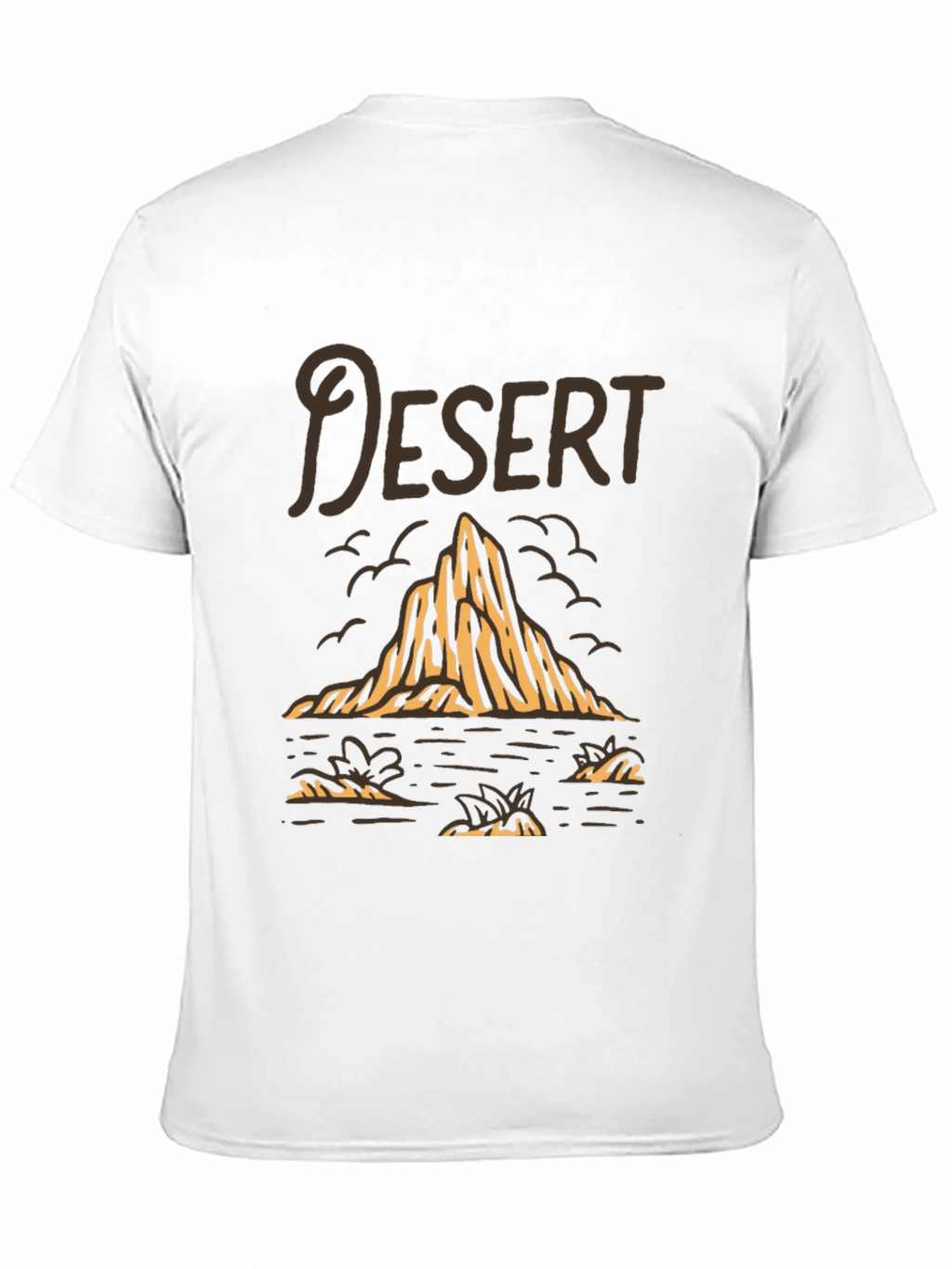 Desert Graphic Tee - Stylish Black Cotton T-Shirt
