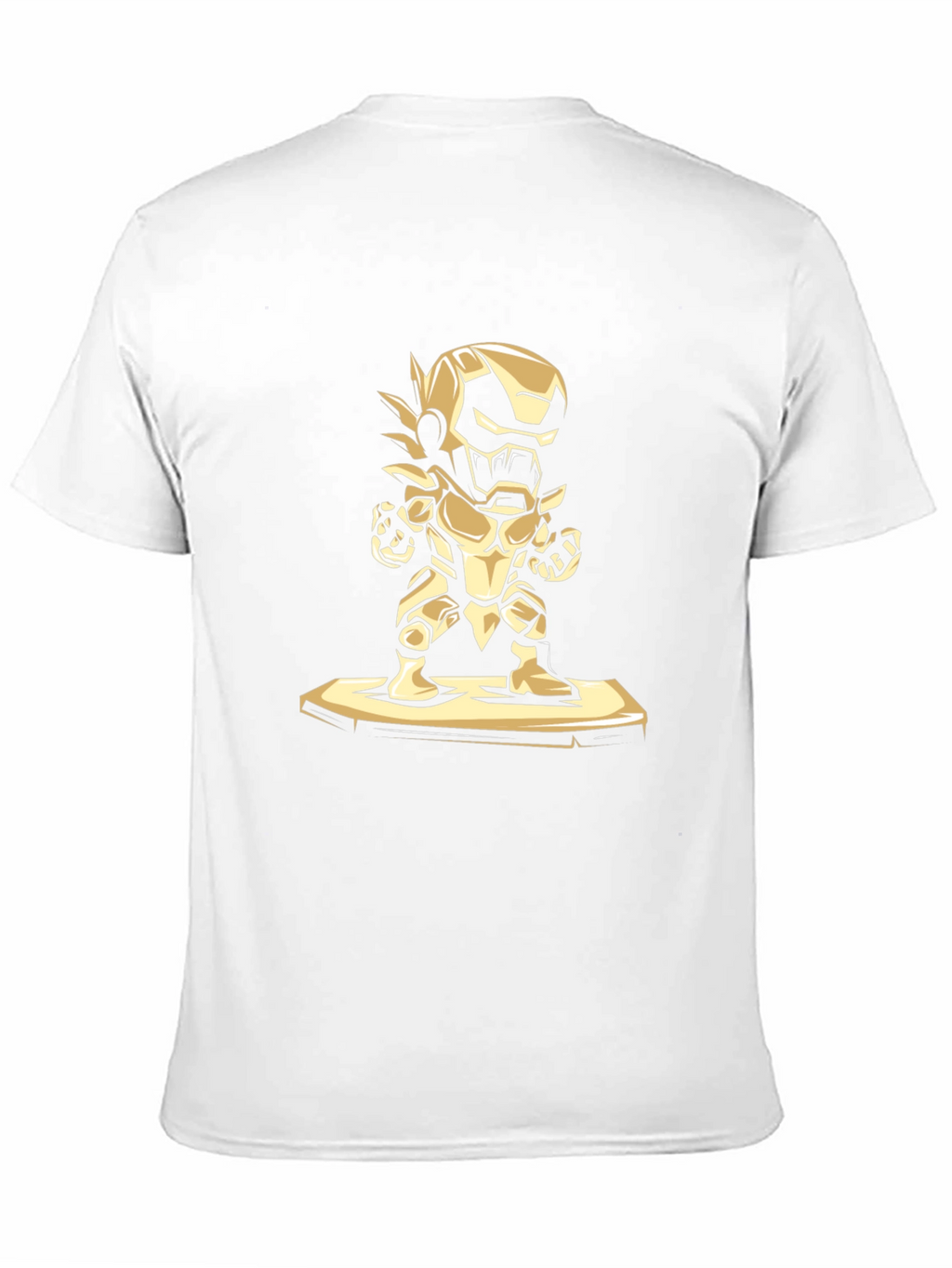 Golden Robot Warrior Graphic T-Shirt