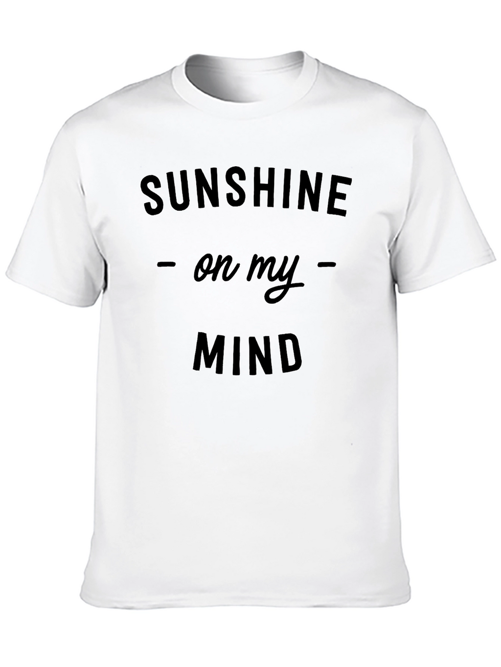 Sunshine On My Mind Black Graphic Tee Shirt