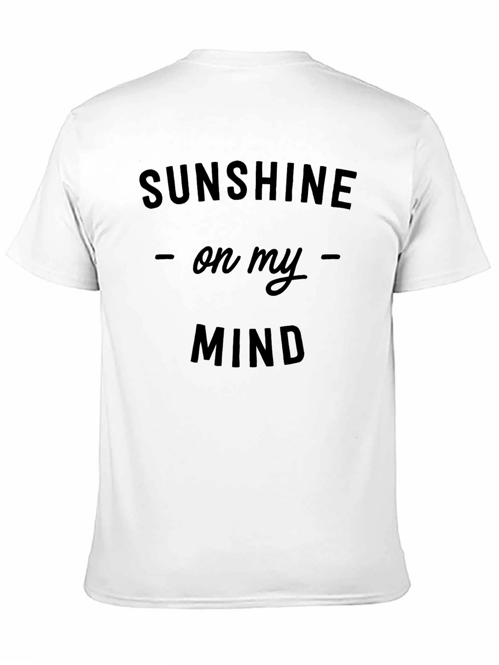 Sunshine On My Mind Black Graphic Tee Shirt