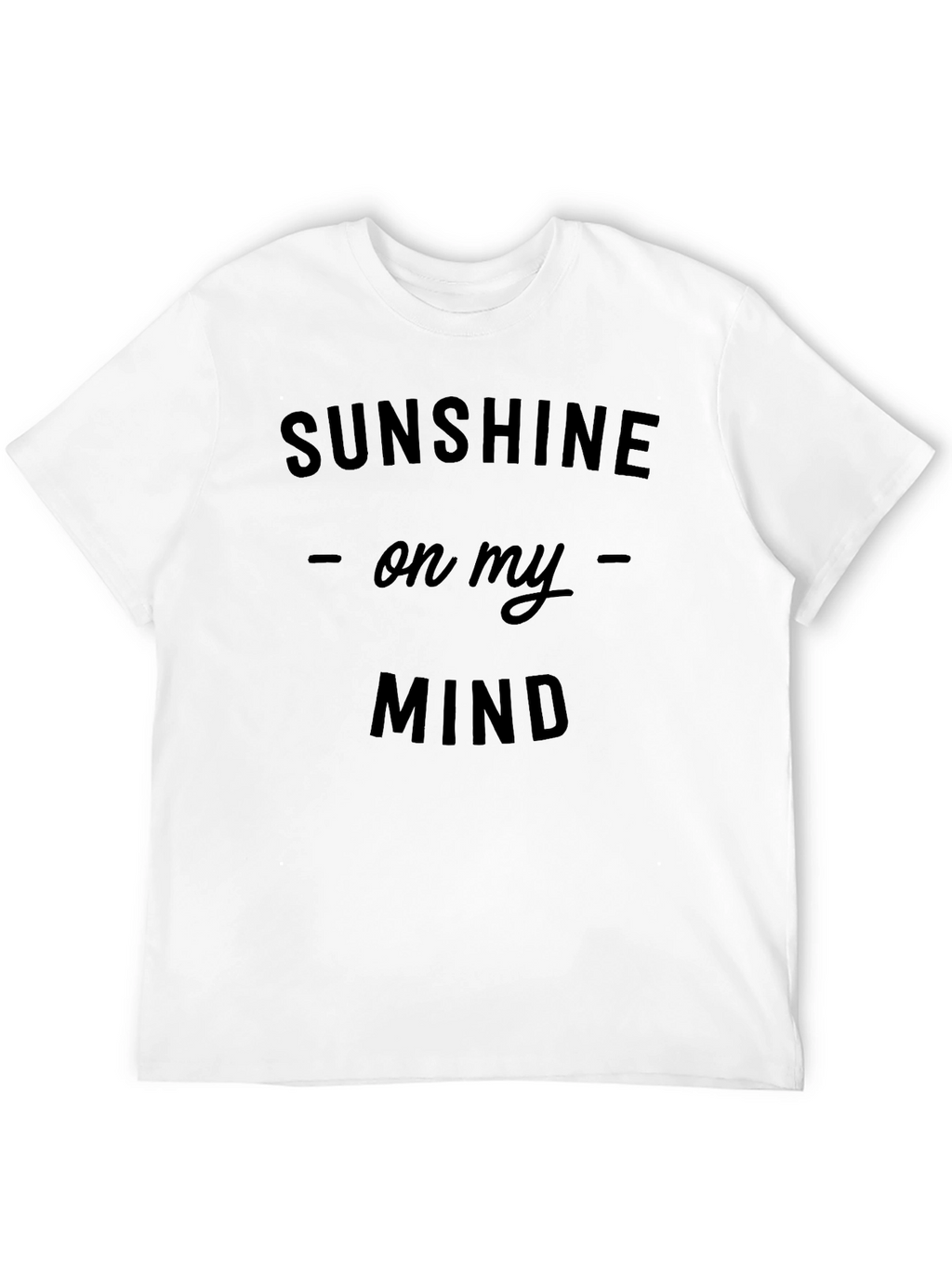 Sunshine On My Mind Black Graphic Tee Shirt