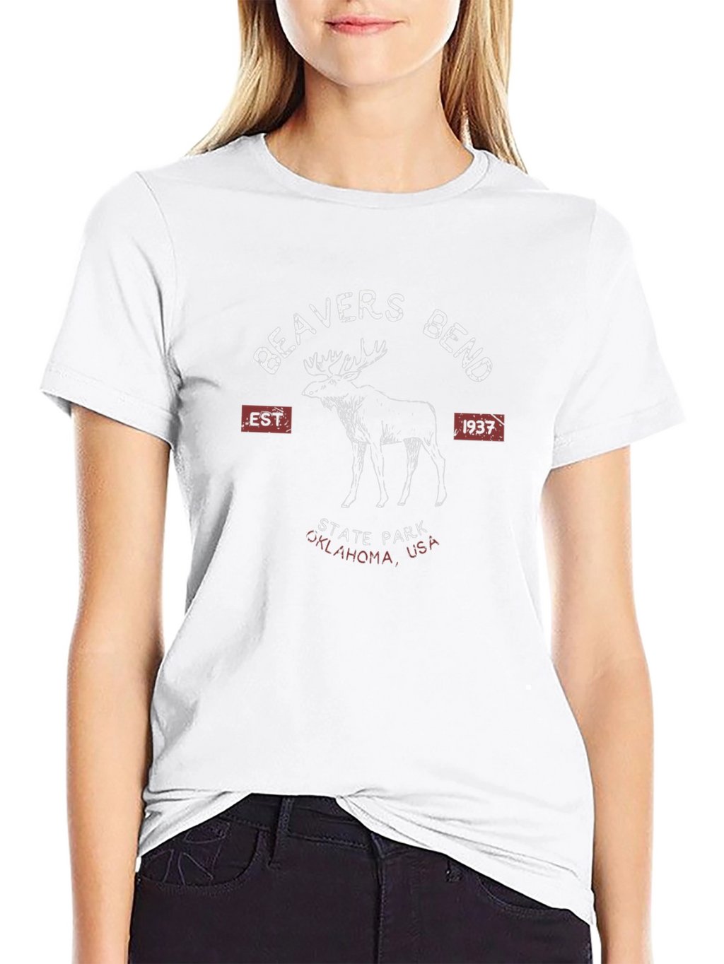 Beavers Bend State Park Oklahoma Black Graphic T-Shirt
