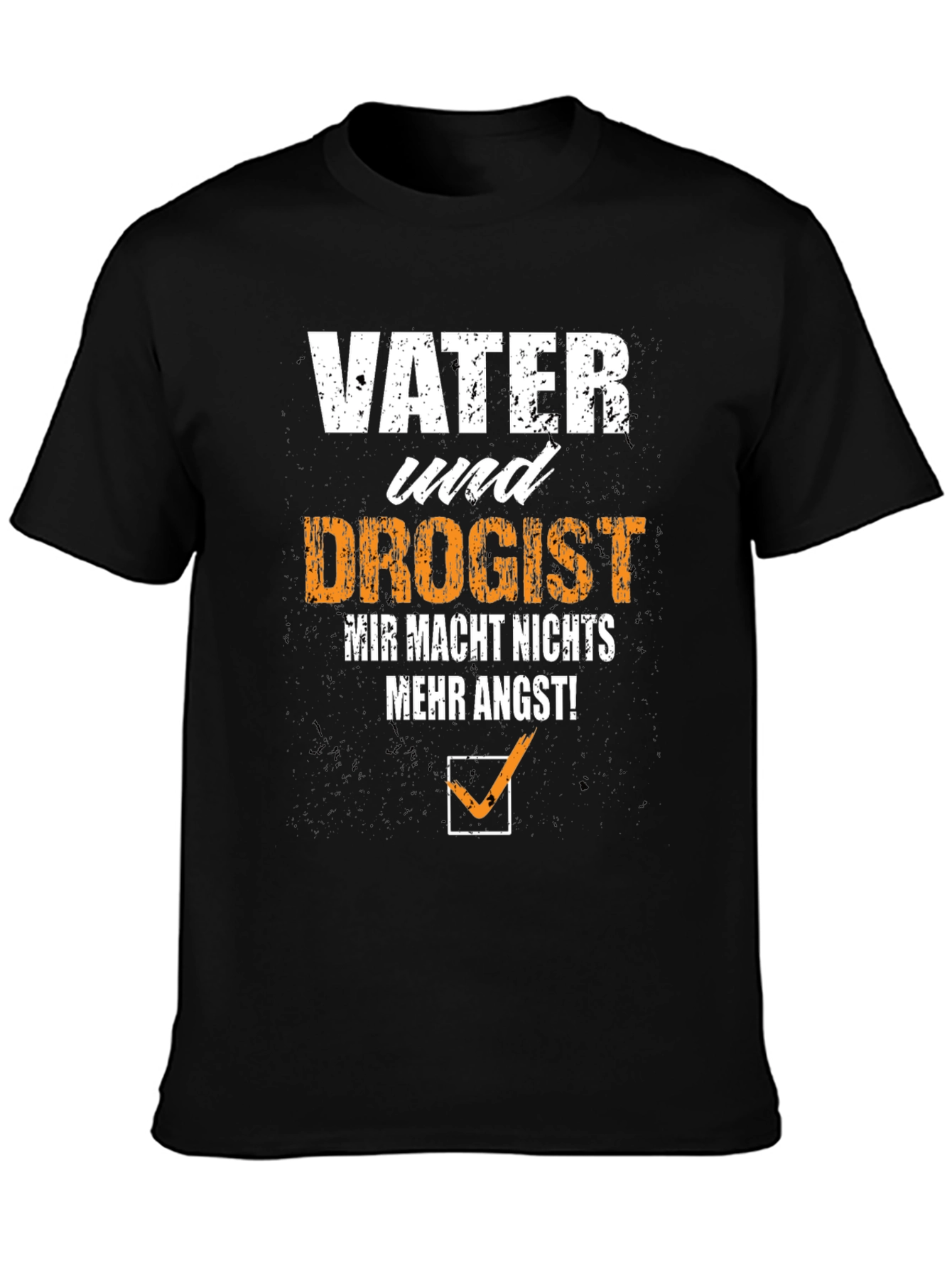 Vater Und Drogist Mens Black T-Shirt