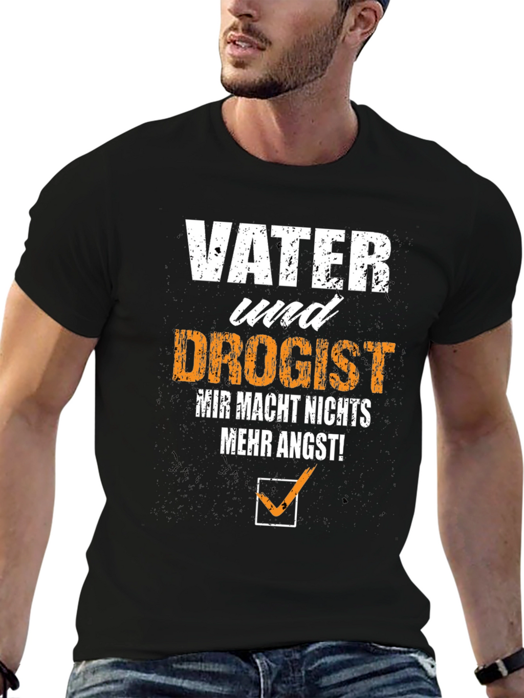 Vater Und Drogist Mens Black T-Shirt