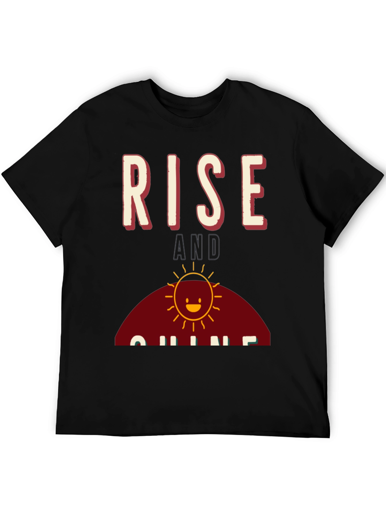 Rise and Shine Graphic Tee - Black Cotton