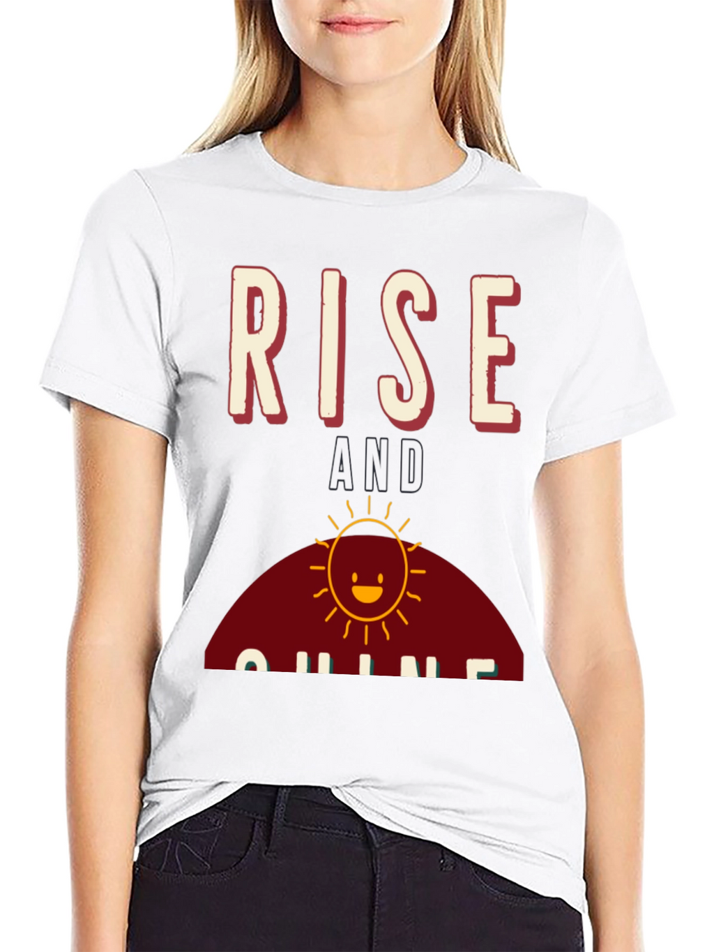 Rise and Shine Graphic Tee - Black Cotton