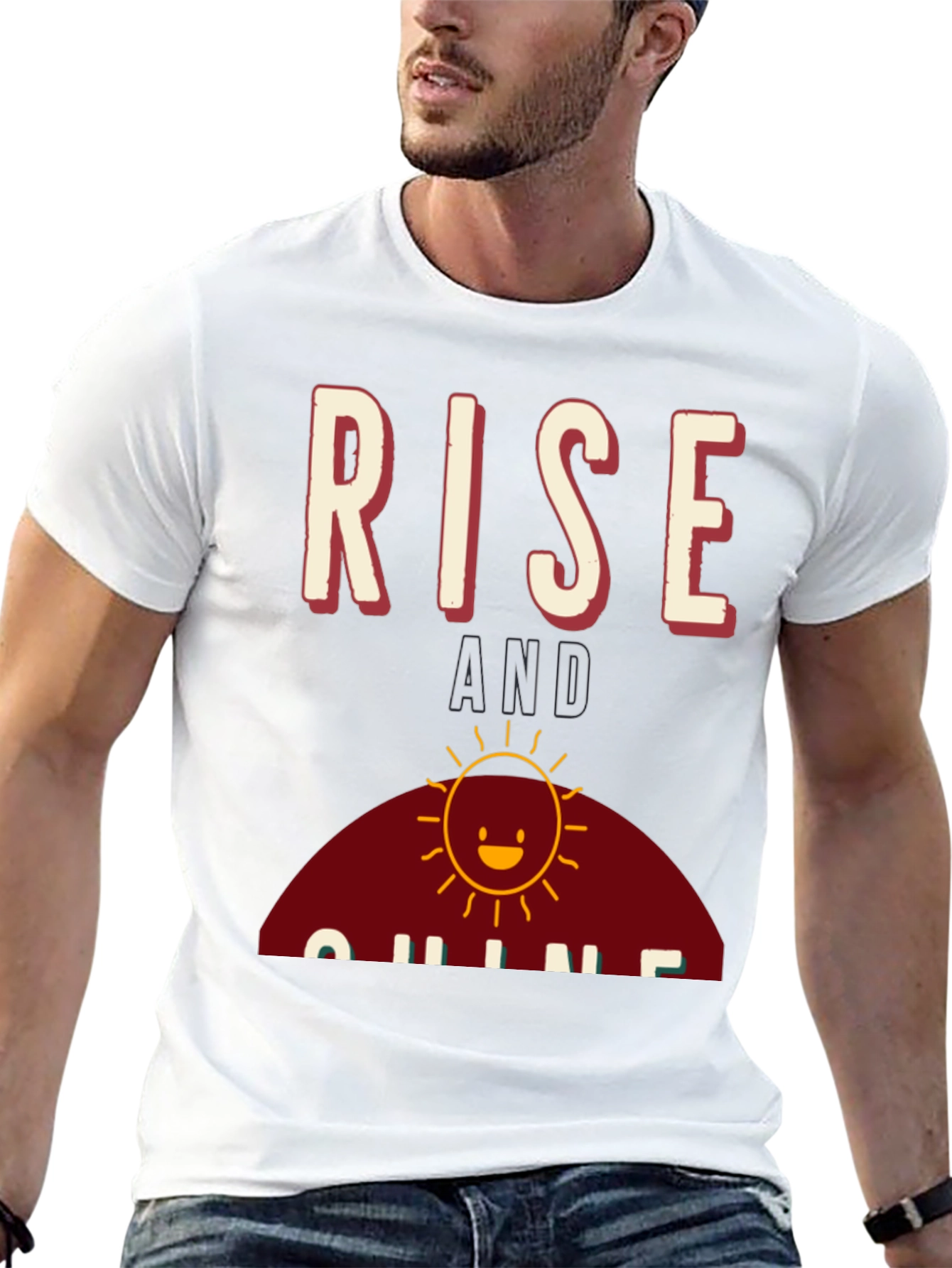 Rise and Shine Graphic Tee - Black Cotton