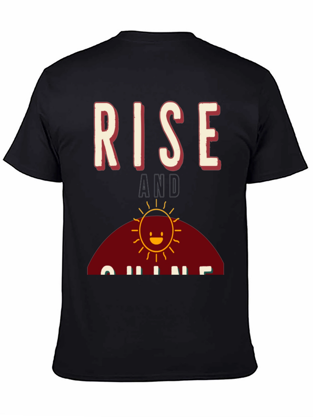 Rise and Shine Graphic Tee - Black Cotton