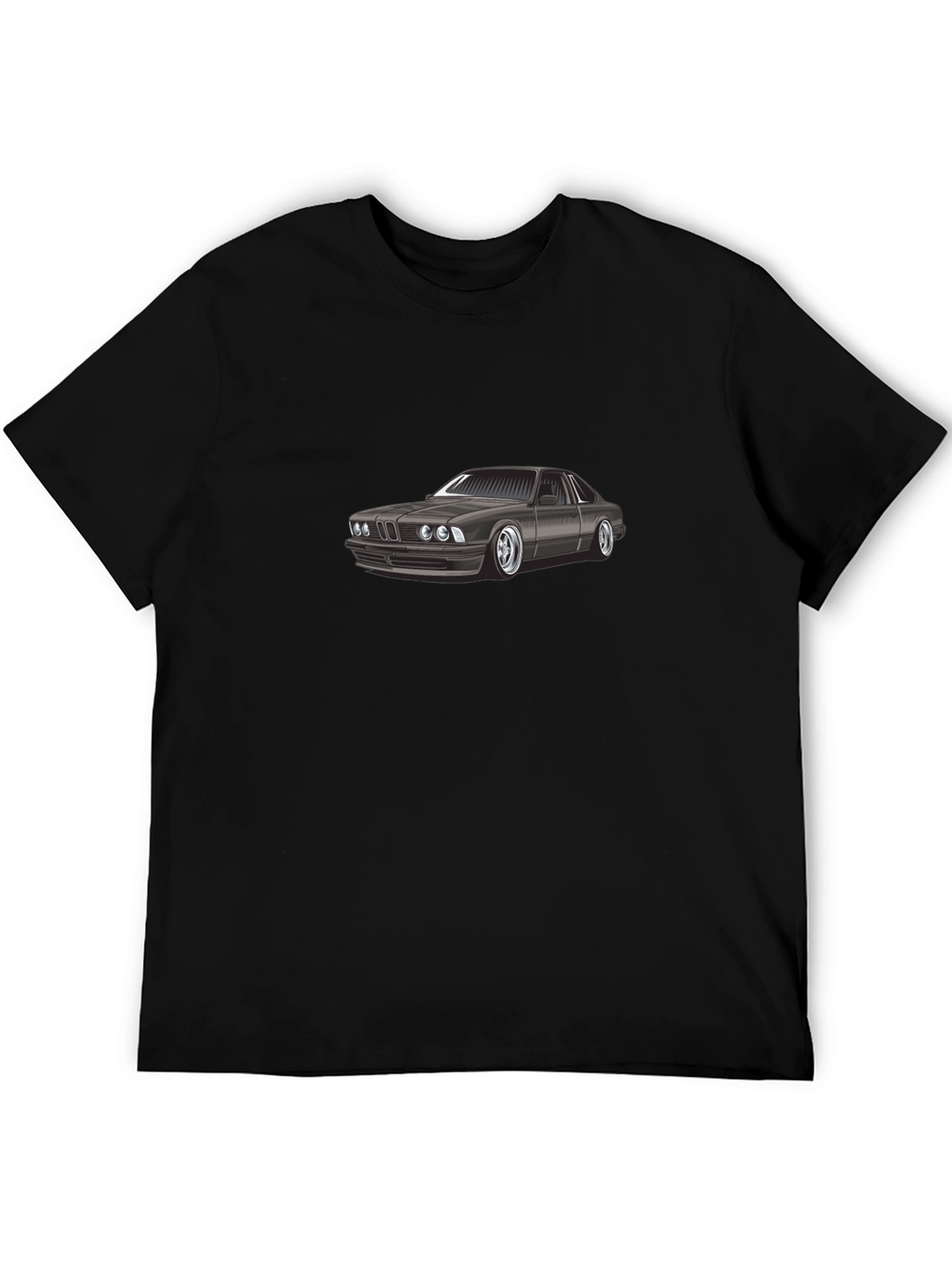 Classic Car Graphic Tee - Black Cotton