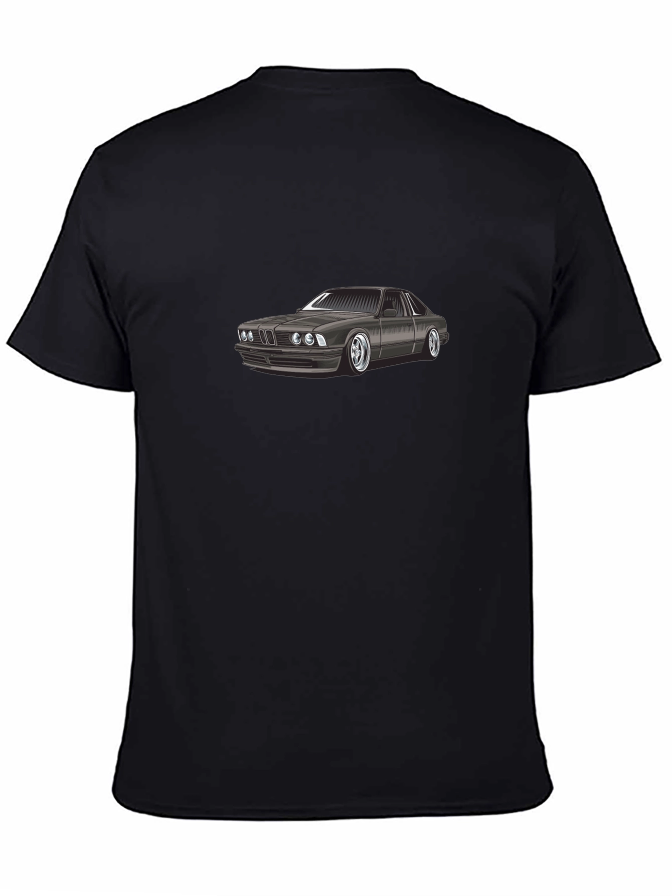 Classic Car Graphic Tee - Black Cotton