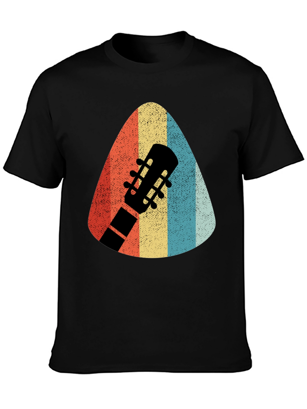 Retro Guitar Pick T-Shirt - Musicians Style