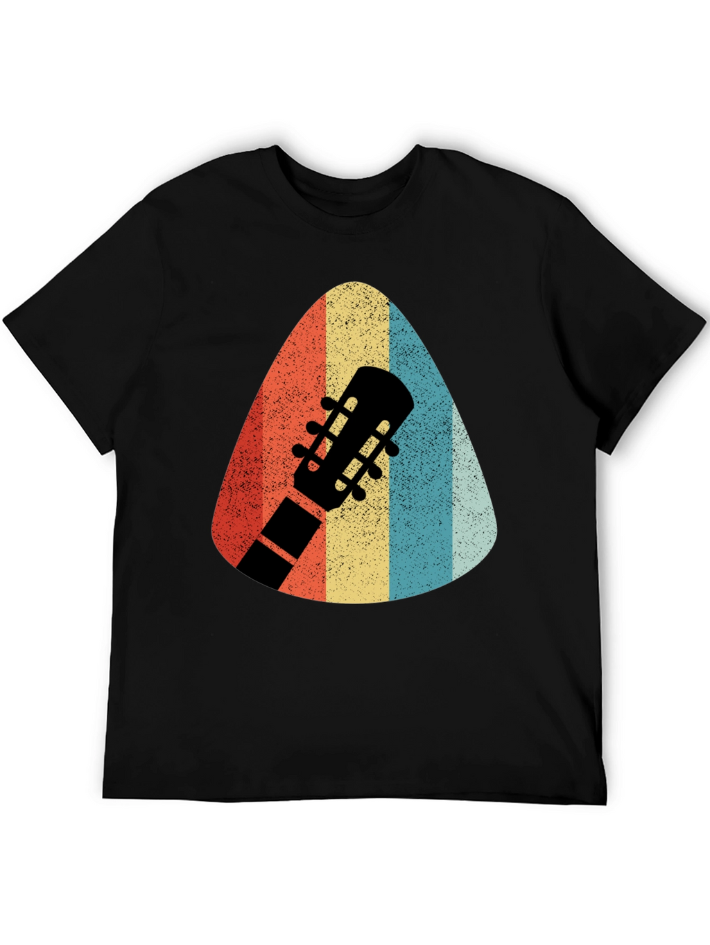 Retro Guitar Pick T-Shirt - Musicians Style