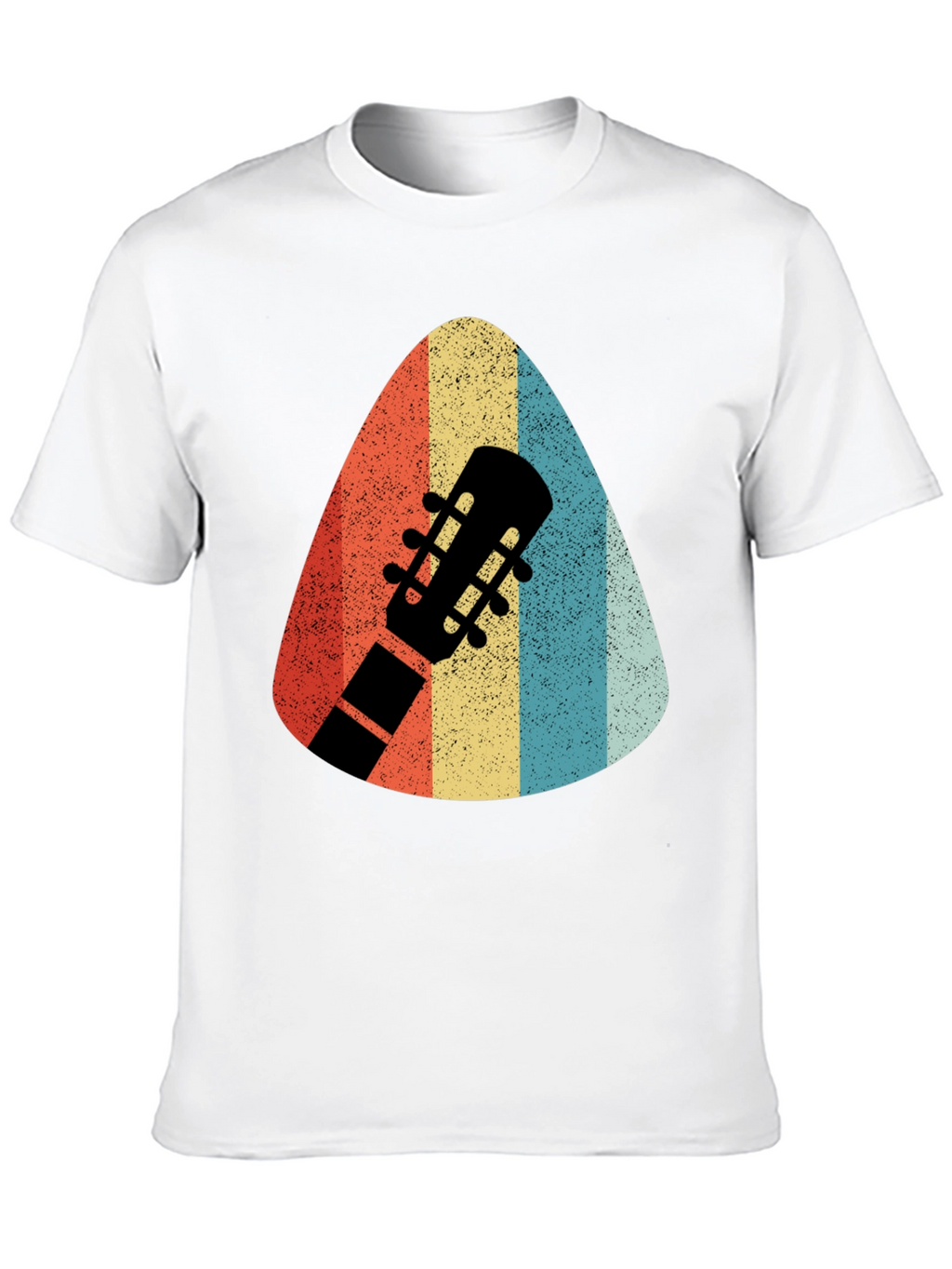 Retro Guitar Pick T-Shirt - Musicians Style