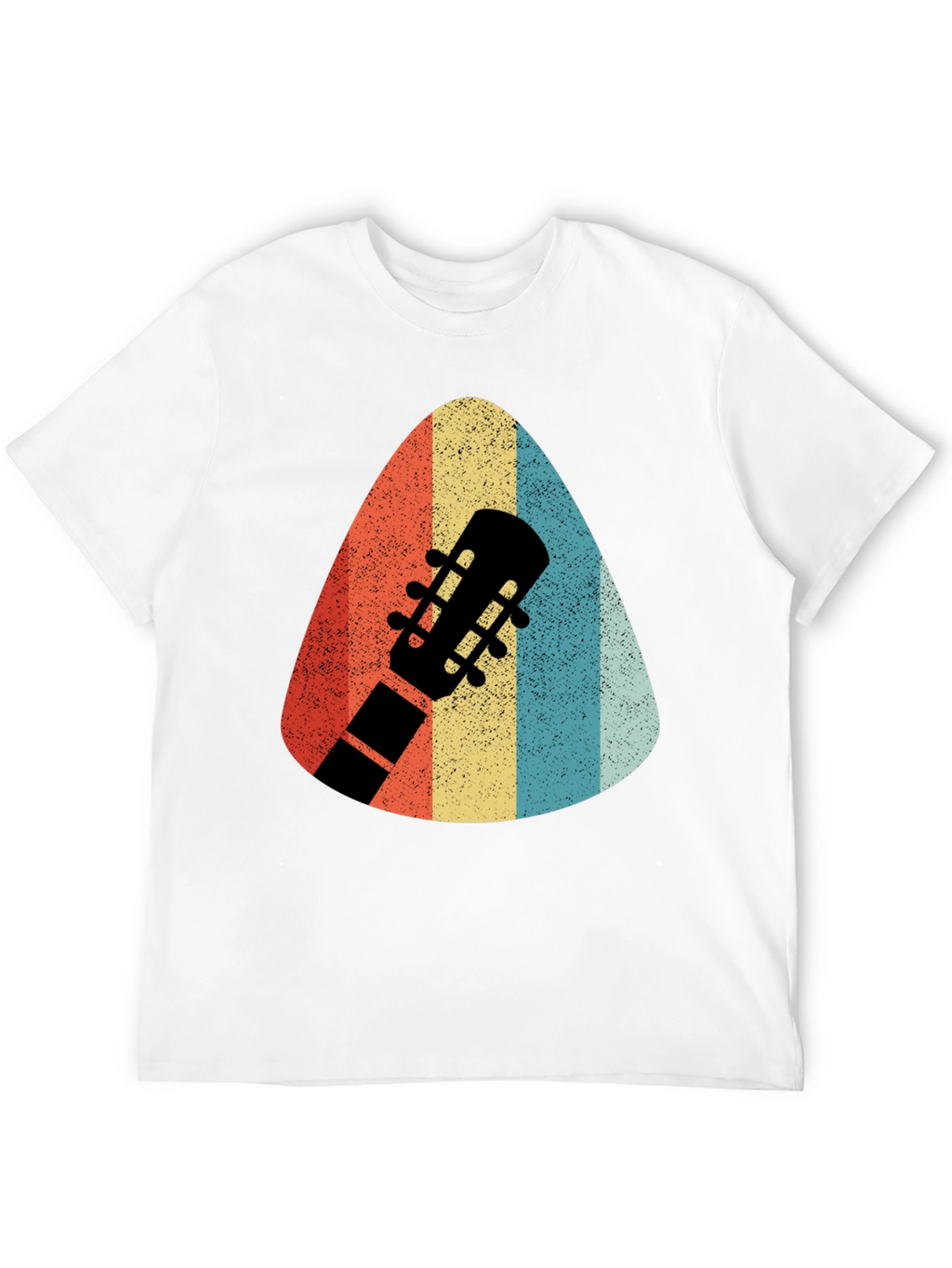 Retro Guitar Pick T-Shirt - Musicians Style