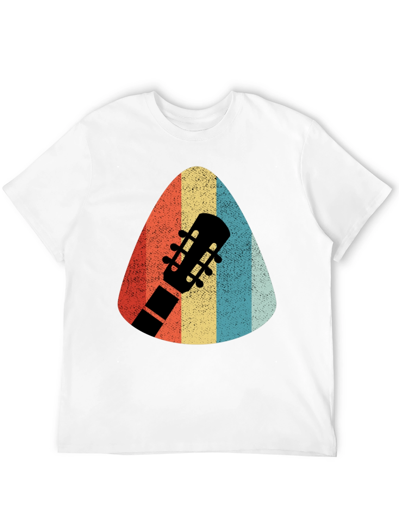 Retro Guitar Pick T-Shirt - Musicians Style