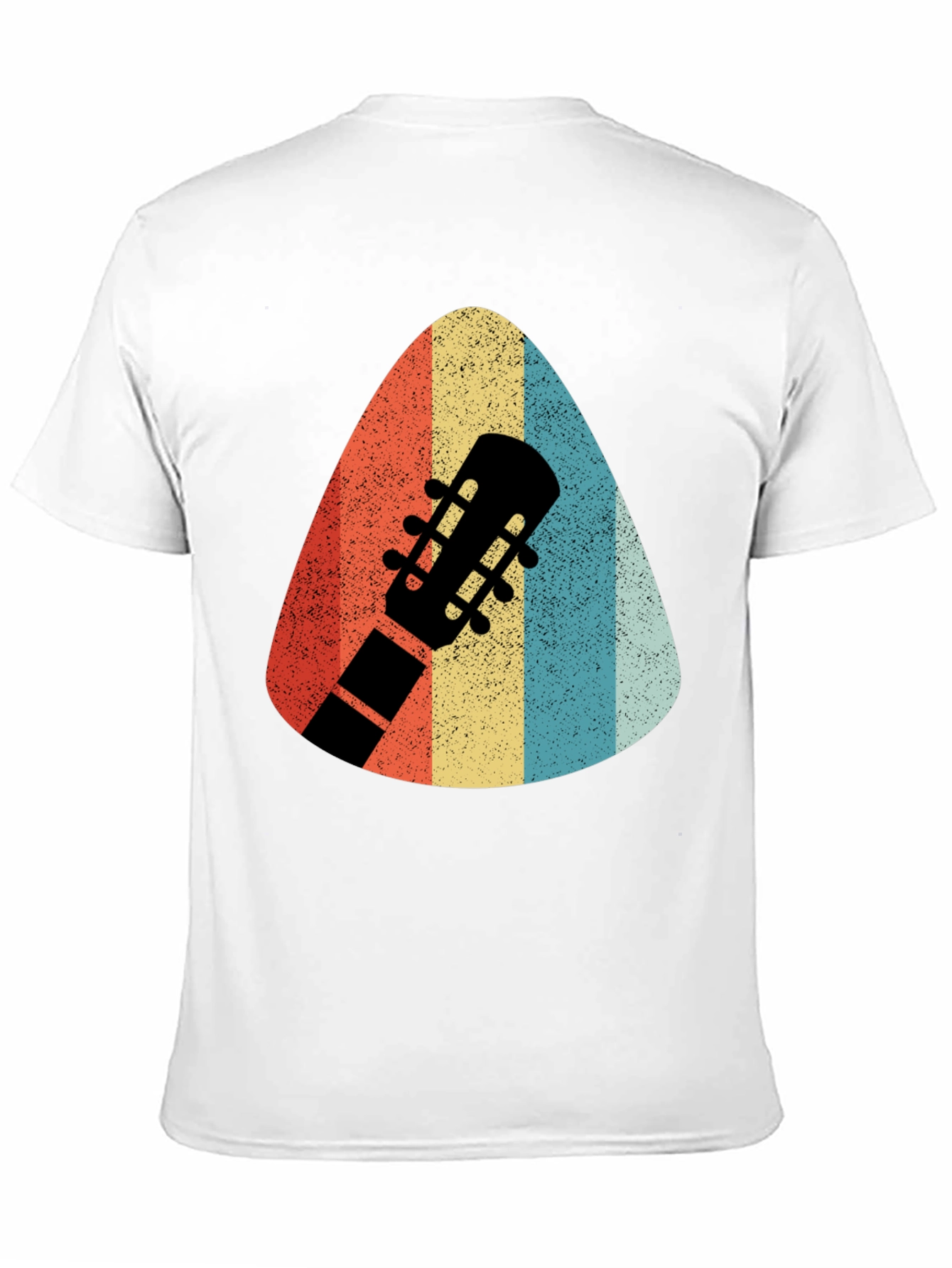 Retro Guitar Pick T-Shirt - Musicians Style