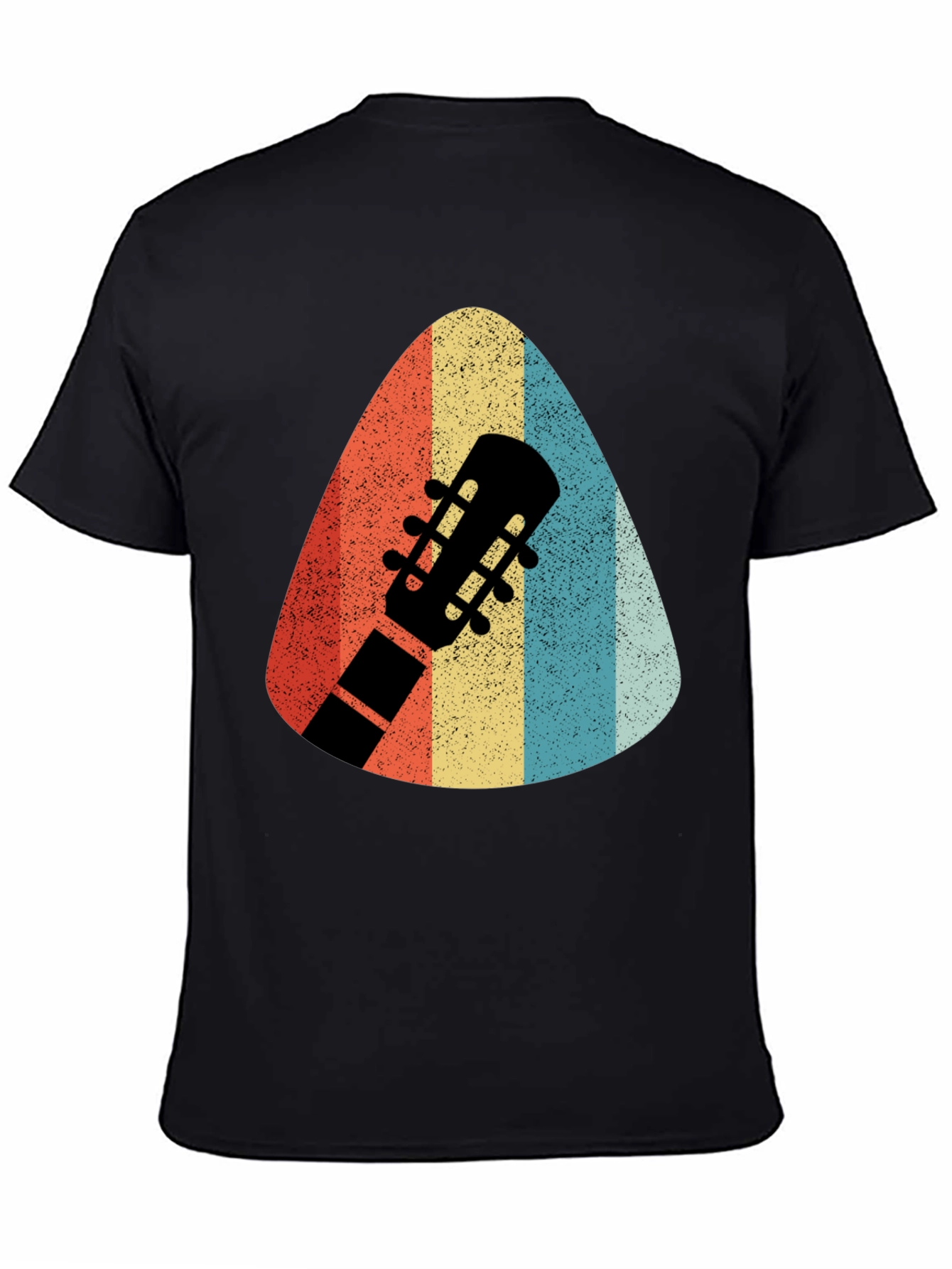Retro Guitar Pick T-Shirt - Musicians Style