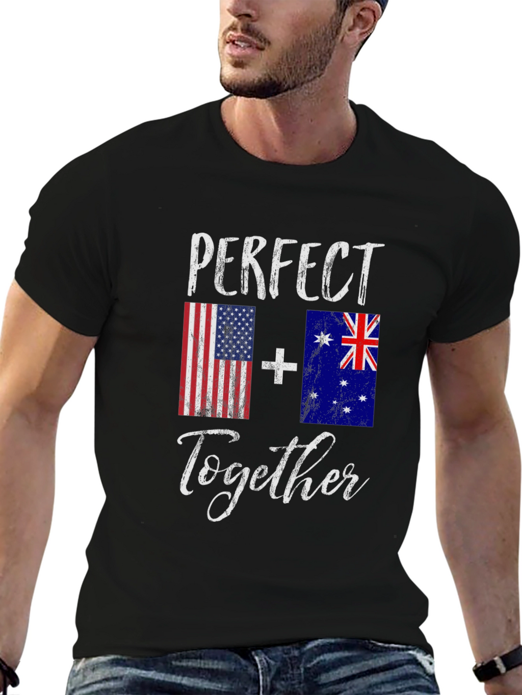 Perfect Together USA & Australia Flag T-Shirt