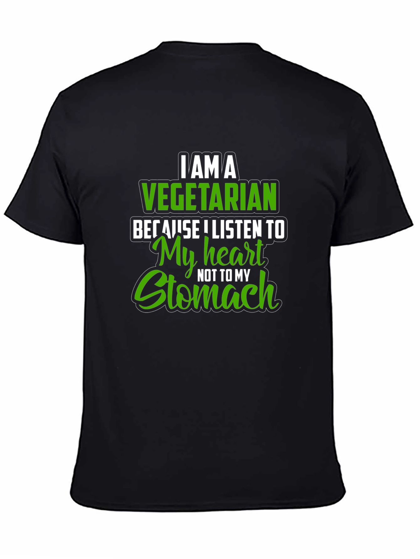Vegetarian Heart T-Shirt - Listen to Your Heart!
