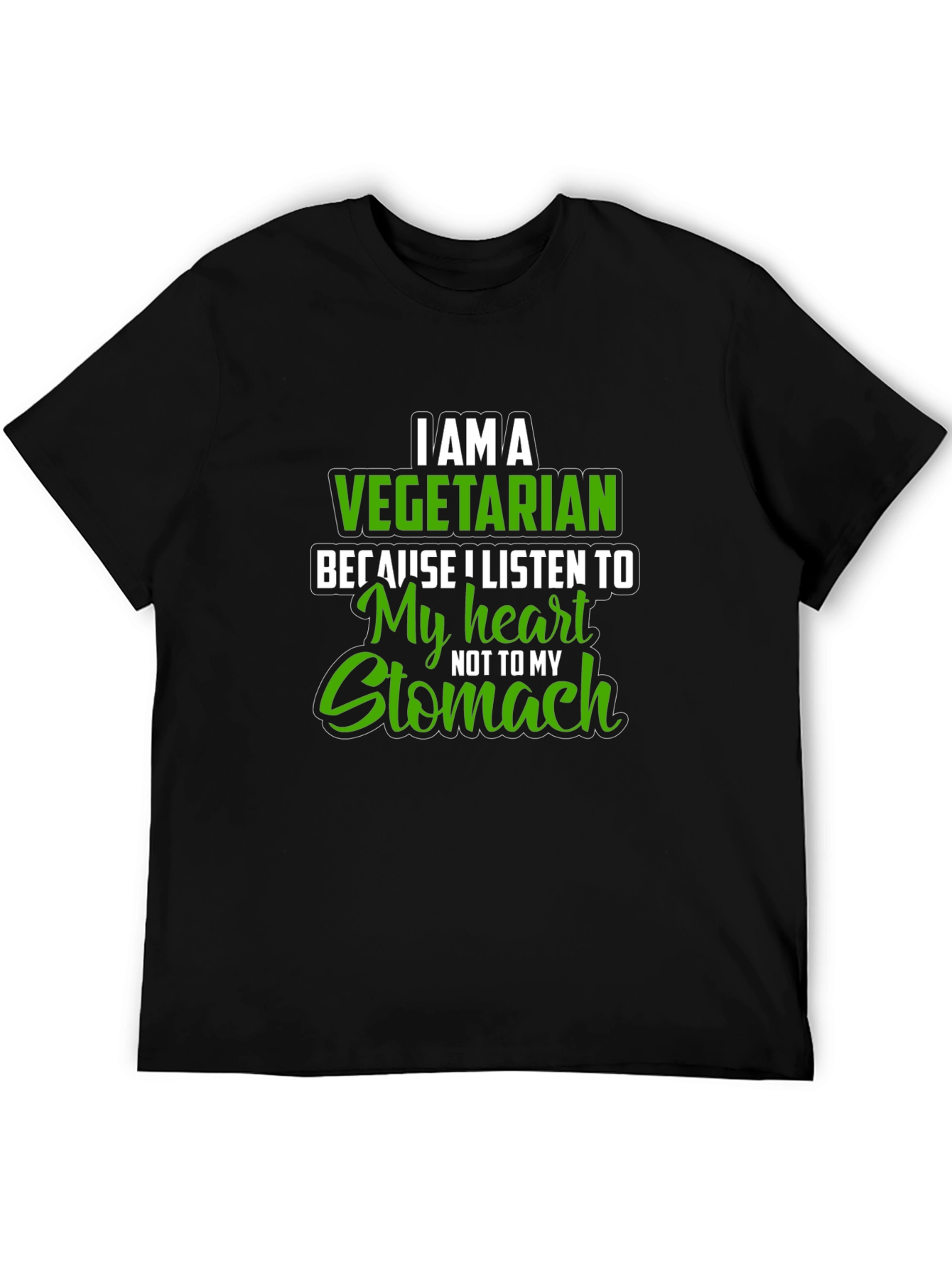 Vegetarian Heart T-Shirt - Listen to Your Heart!