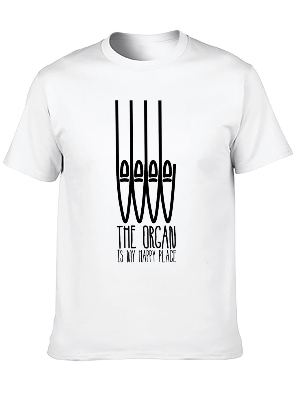 Organ Music Lover T-Shirt: Happy Place Tee