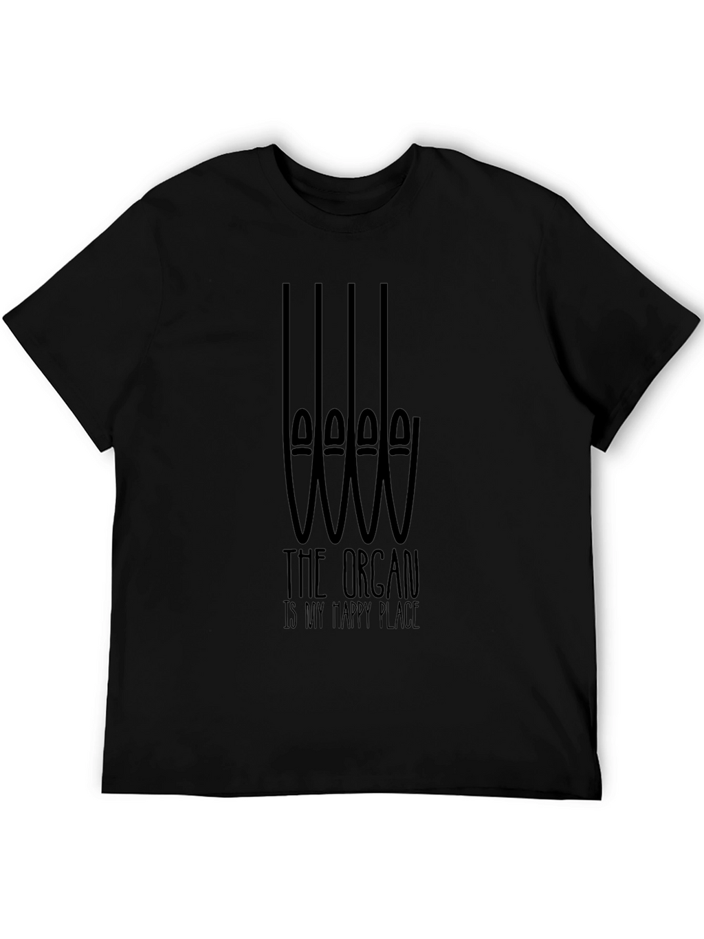 Organ Music Lover T-Shirt: Happy Place Tee