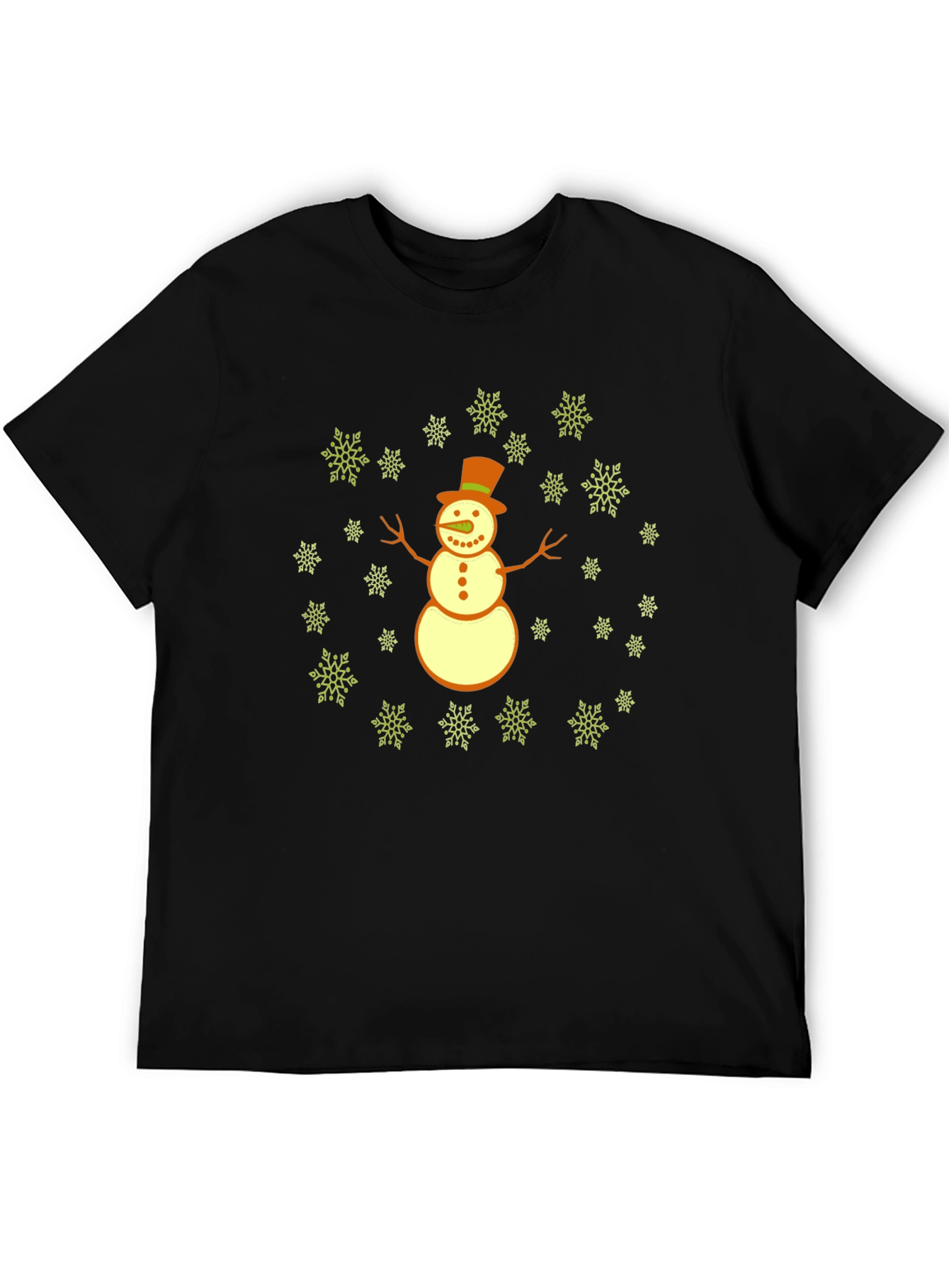 Festive Snowman Graphic Tee - Holiday Cheer!