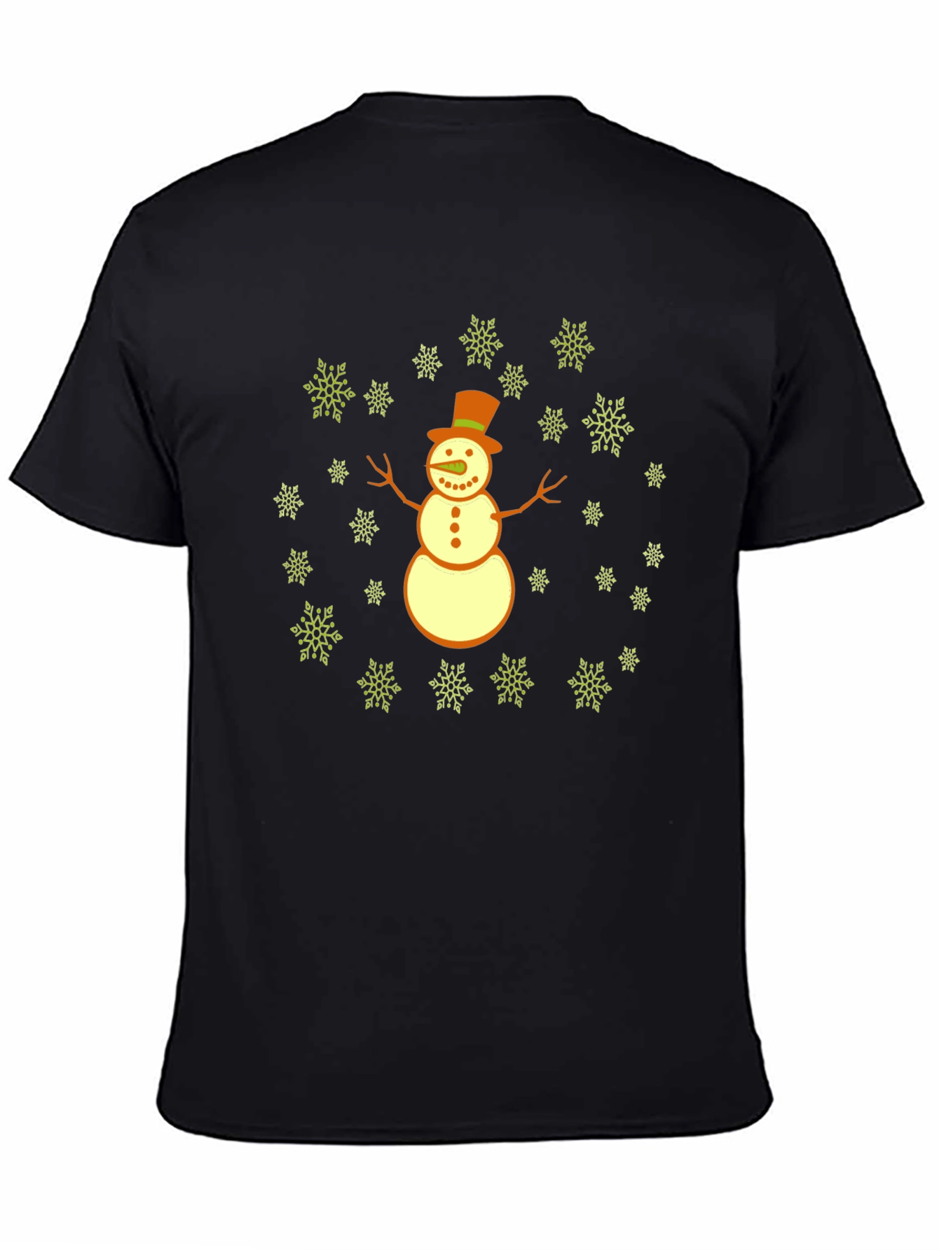 Festive Snowman Graphic Tee - Holiday Cheer!