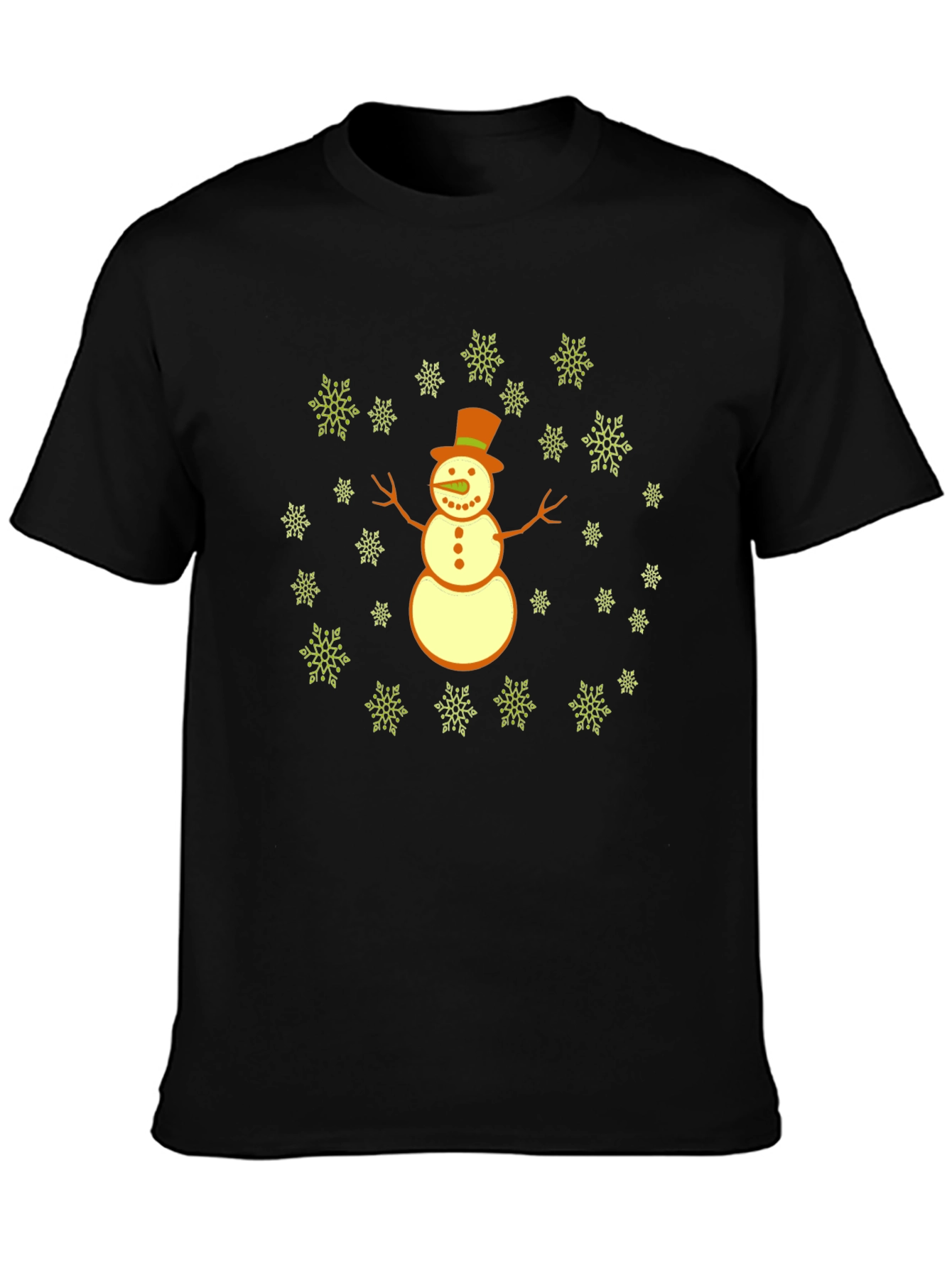 Festive Snowman Graphic Tee - Holiday Cheer!