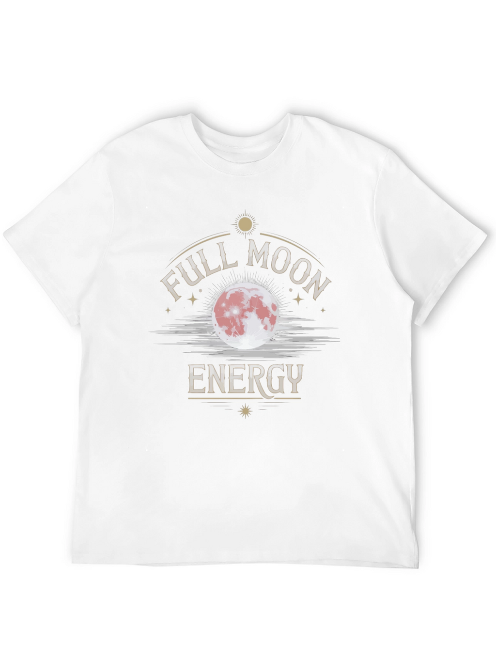 Full Moon Energy Black Graphic T-Shirt