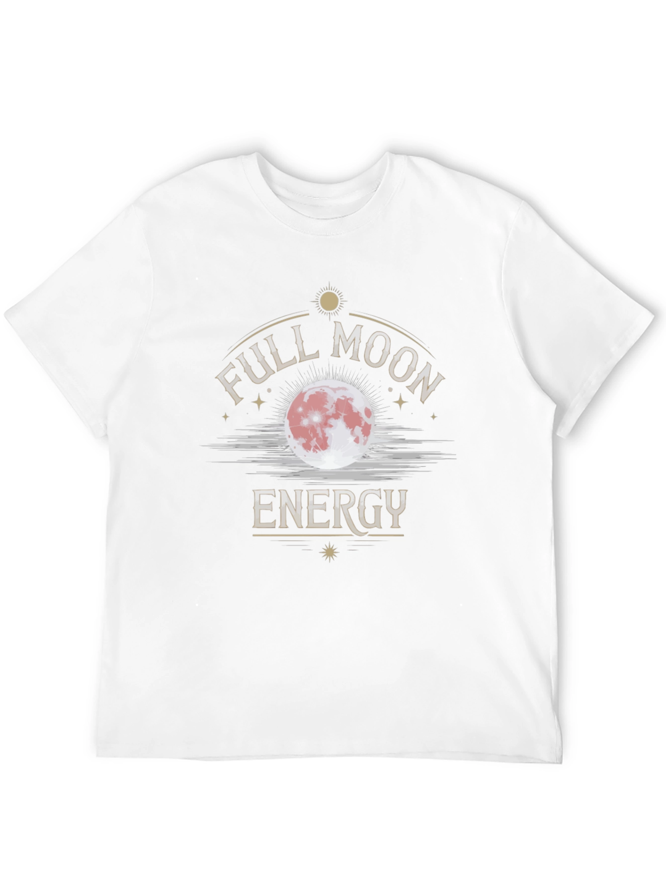 Full Moon Energy Black Graphic T-Shirt