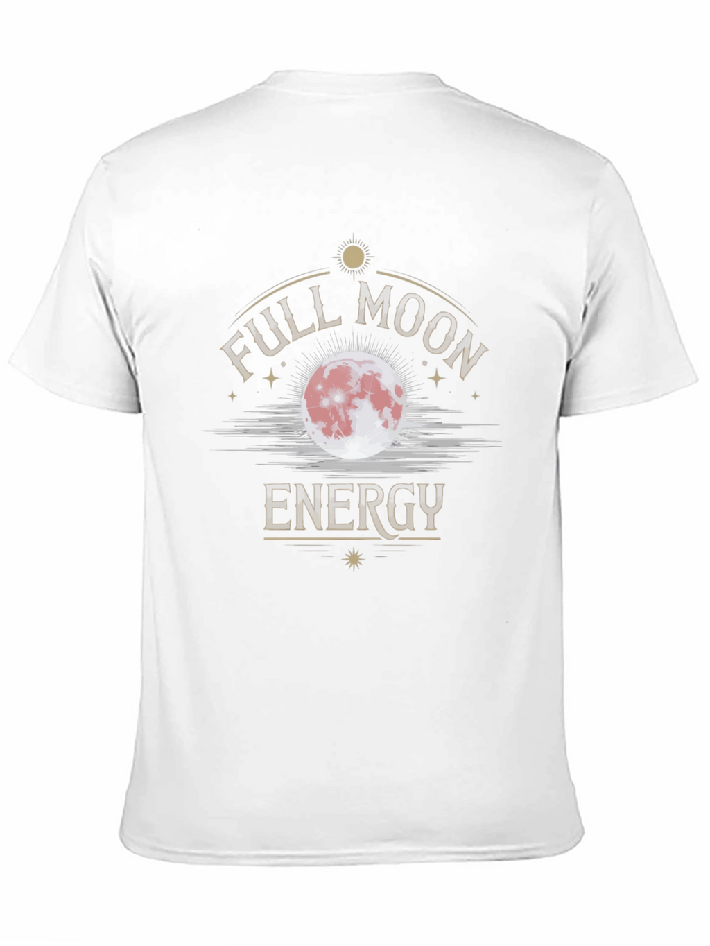 Full Moon Energy Black Graphic T-Shirt