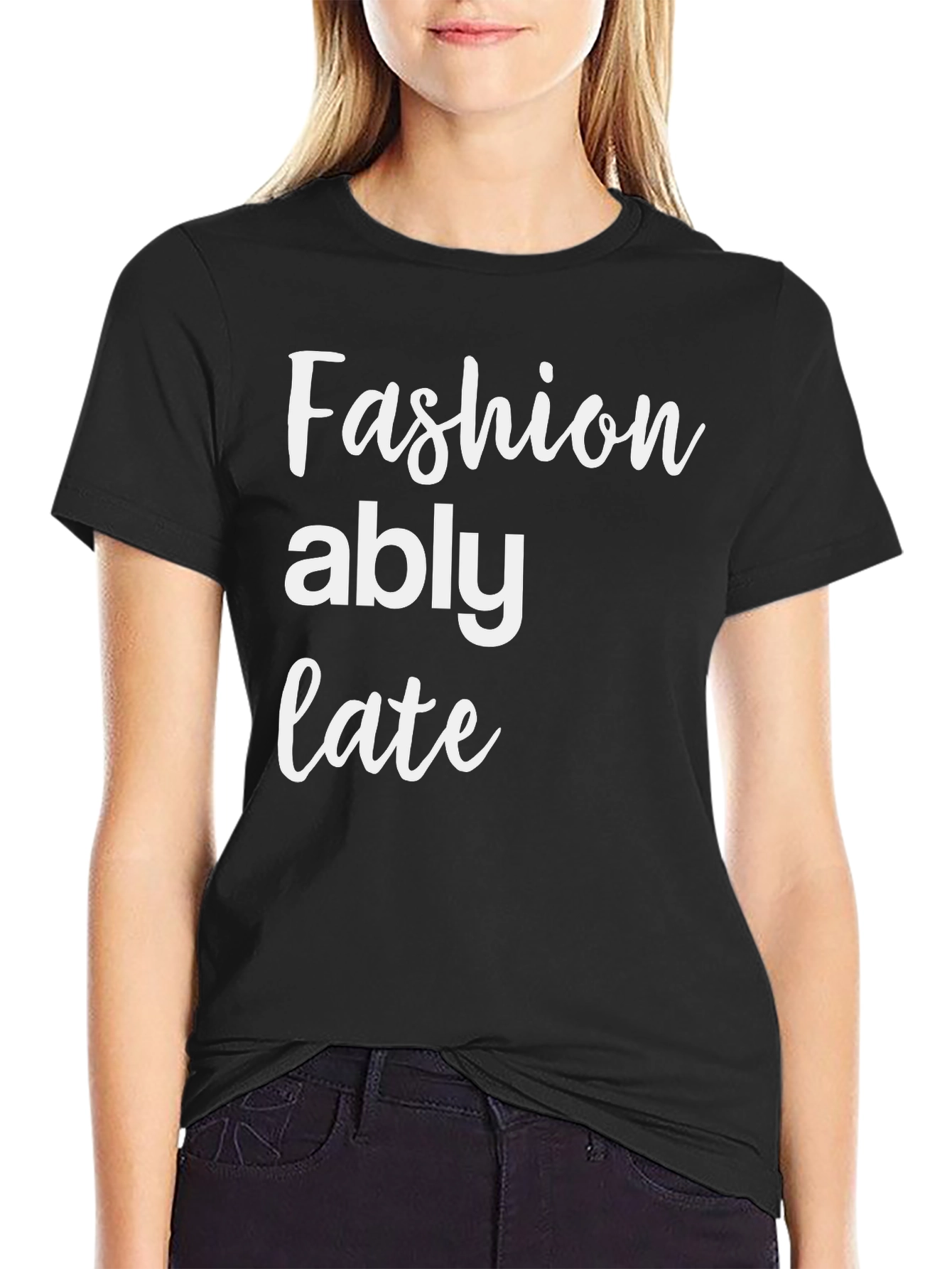 Fashionably Late Graphic Tee - Stylish & Comfortable