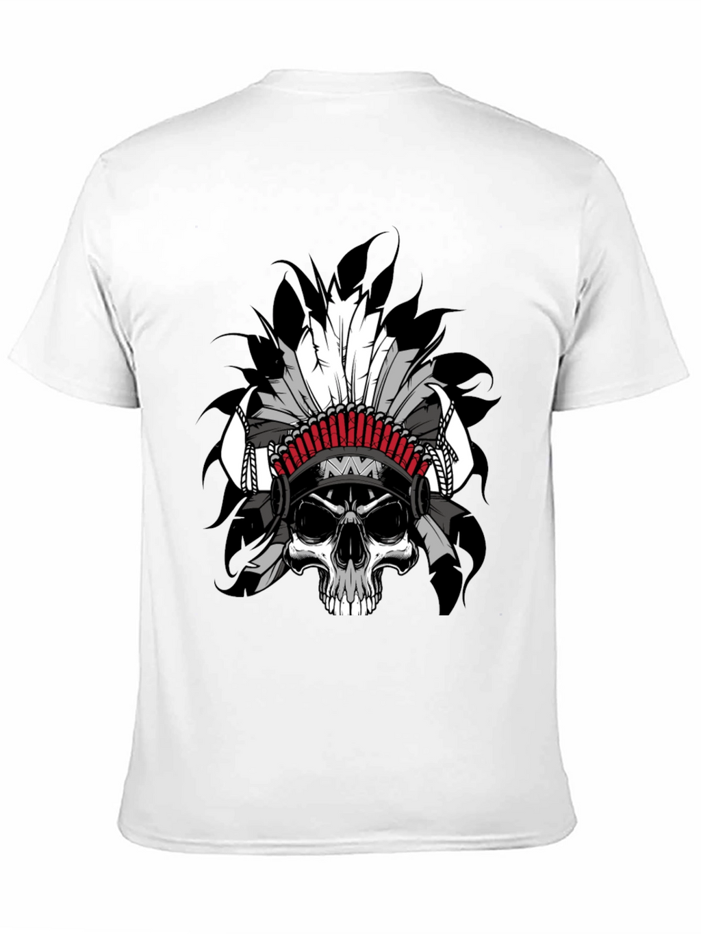 Skull Chief Graphic T-Shirt - Black Cotton Tee
