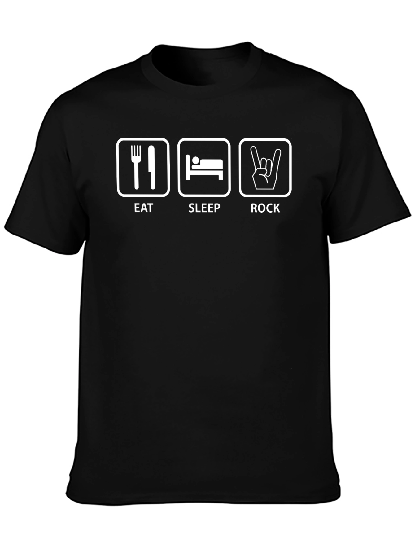 Eat Sleep Rock Graphic T-Shirt - Music Lover Tee