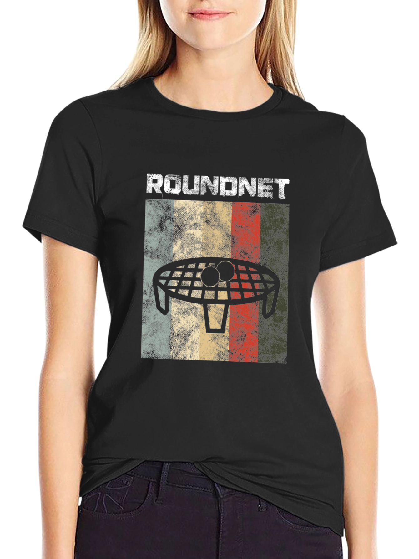 Retro Roundnet T-Shirt - Vintage Spikeball Tee