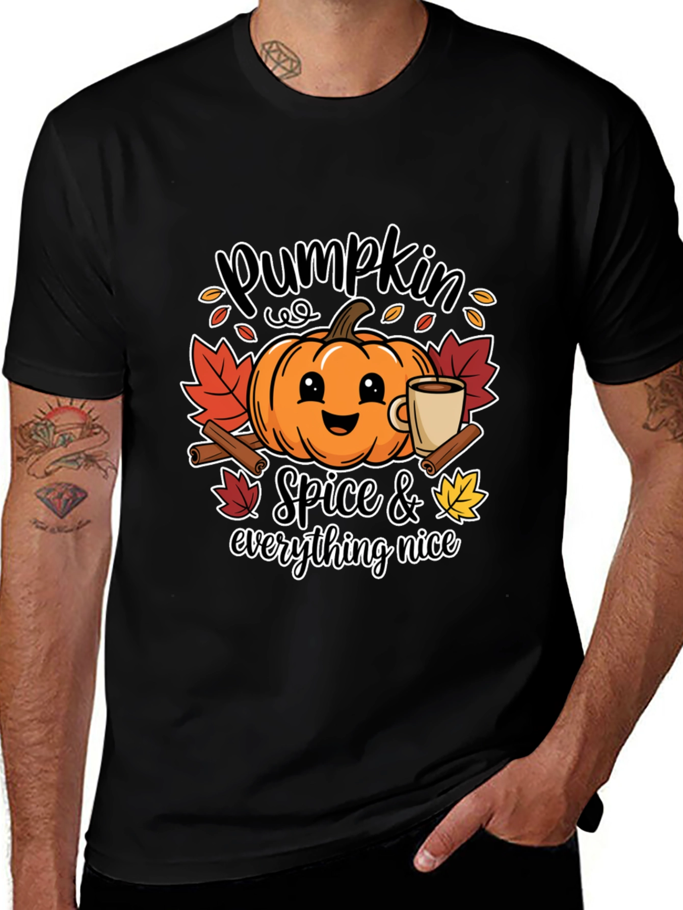 Pumpkin Spice & Everything Nice Graphic T-Shirt